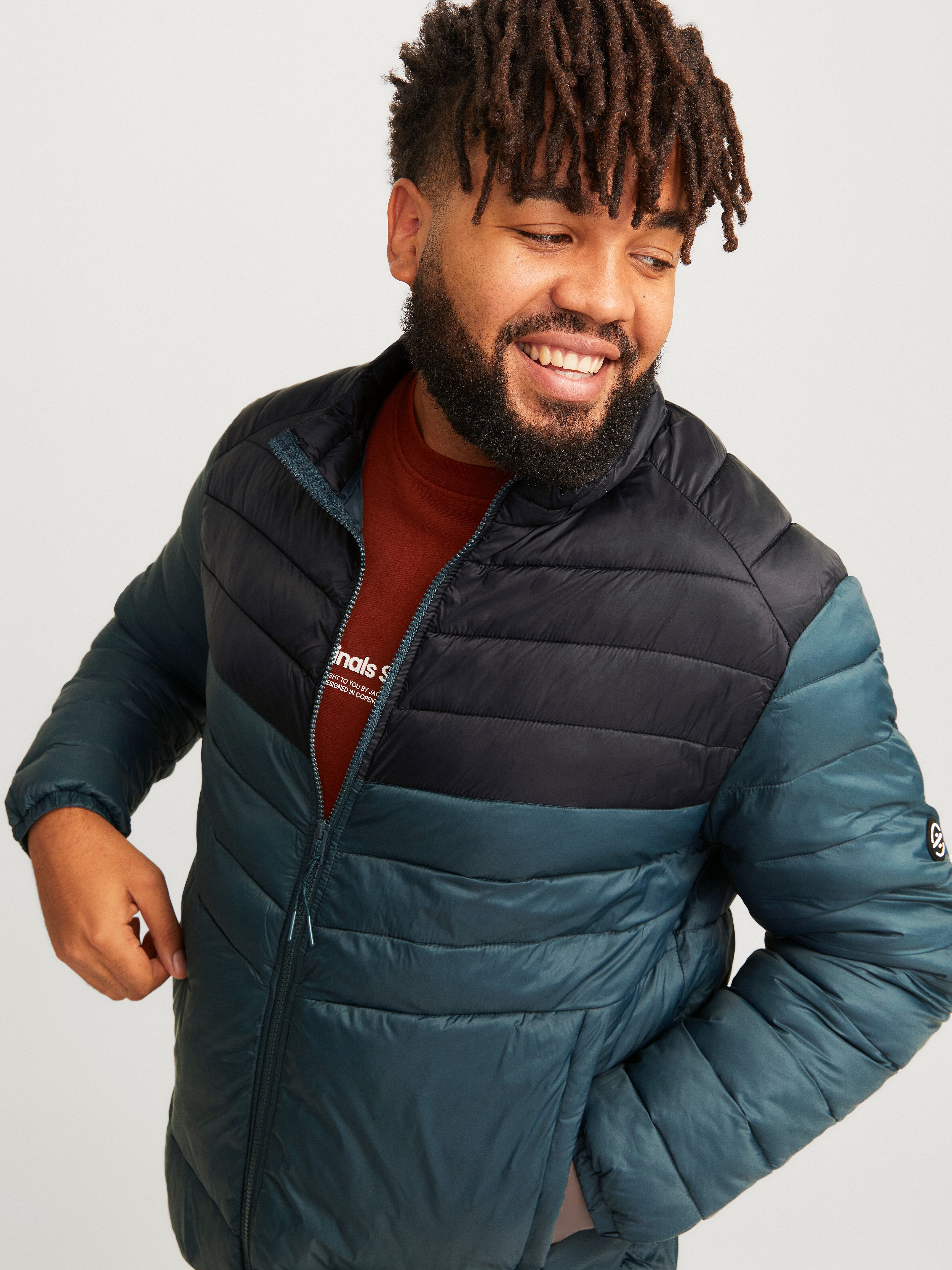 Jack & Jones PlusSize Gewatteerde jas JJESPRINT PUFFER COLLAR NOOS PLS
