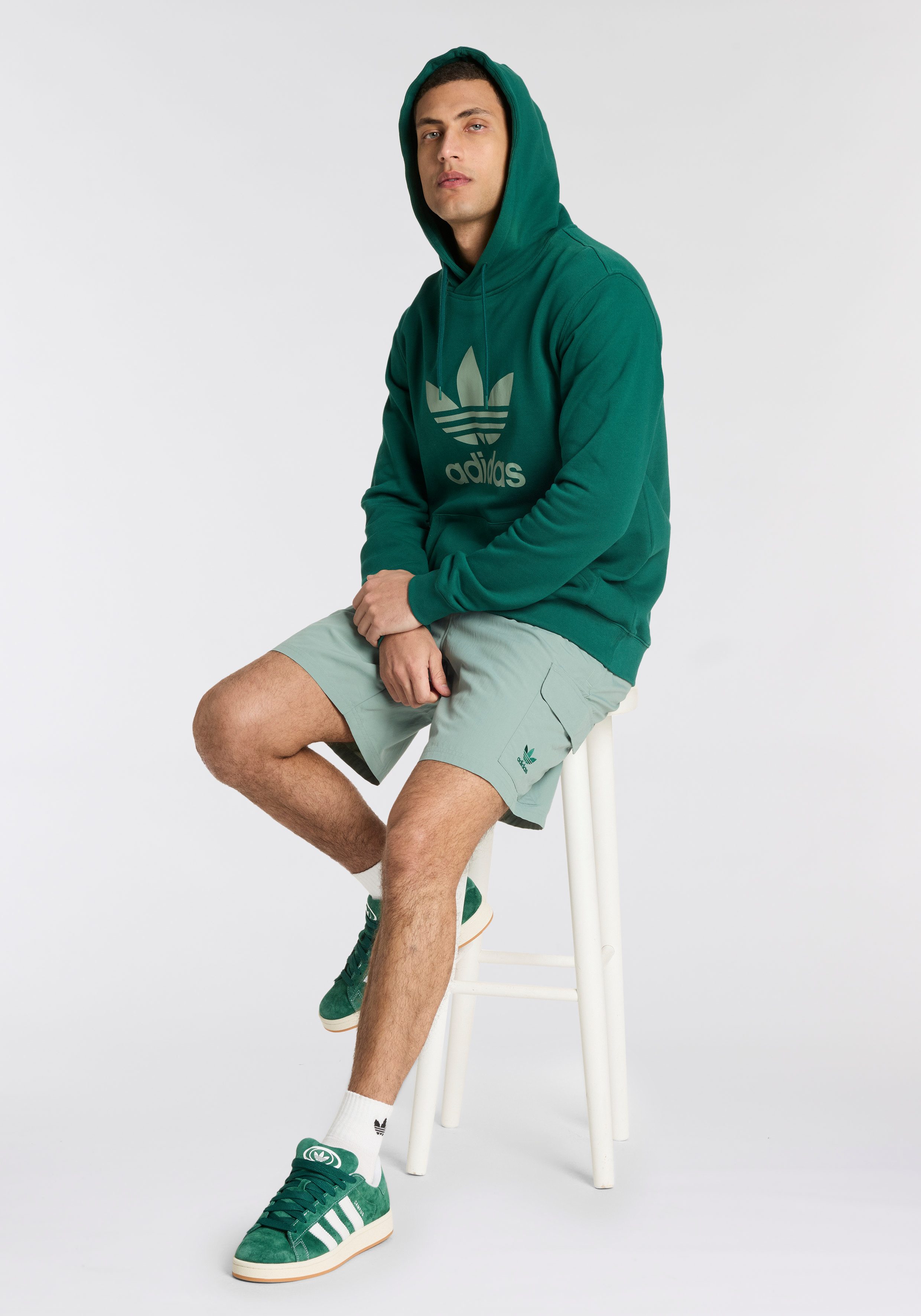 adidas Originals Hoodie TREFOIL HOODY Hoodie, sweatshirt met grote logo-opdruk