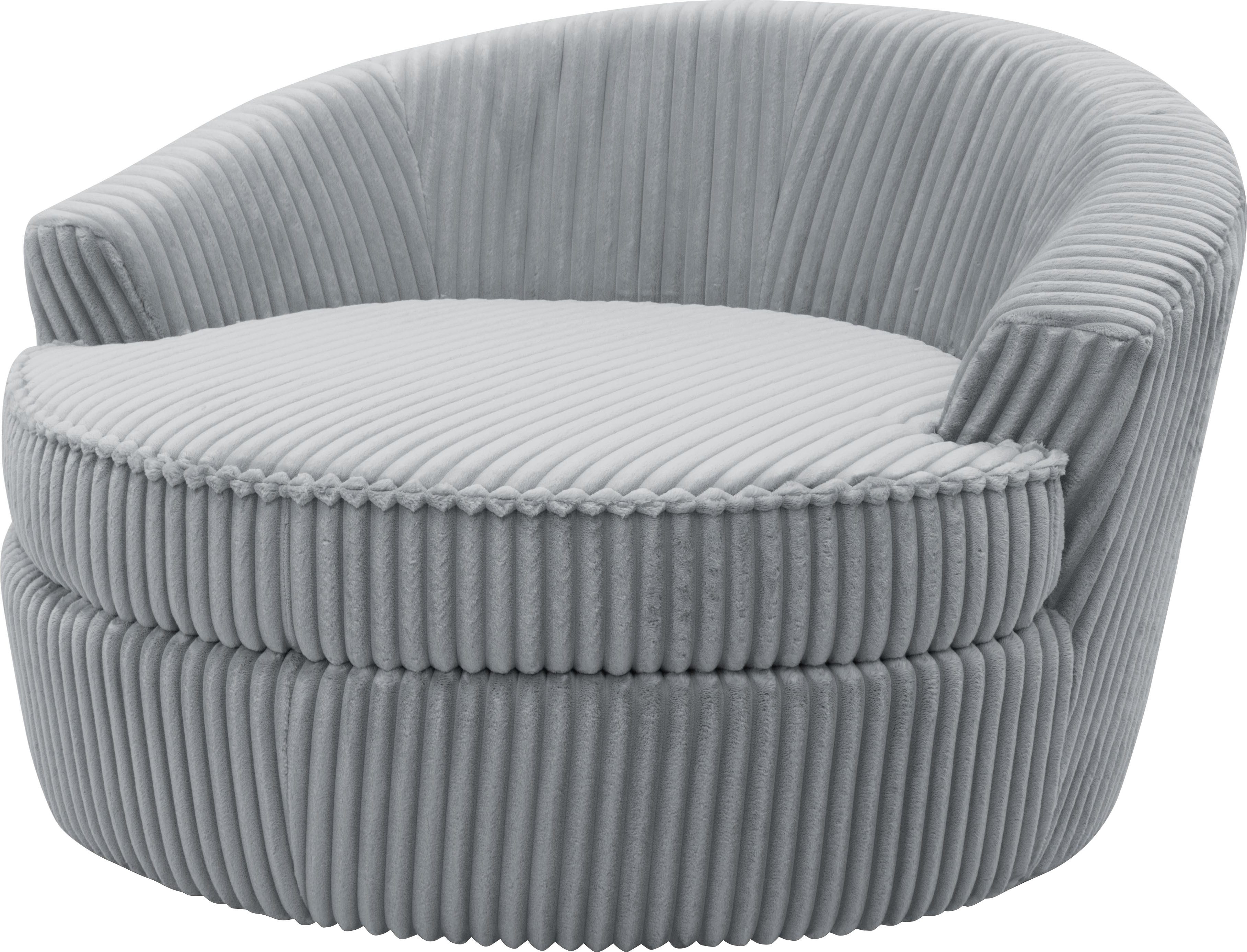 INOSIGN Draaibare fauteuil AMECA, loveseat XXL, leesstoel, grote stoel 122 x 126 x 76 cm (1 stuk)