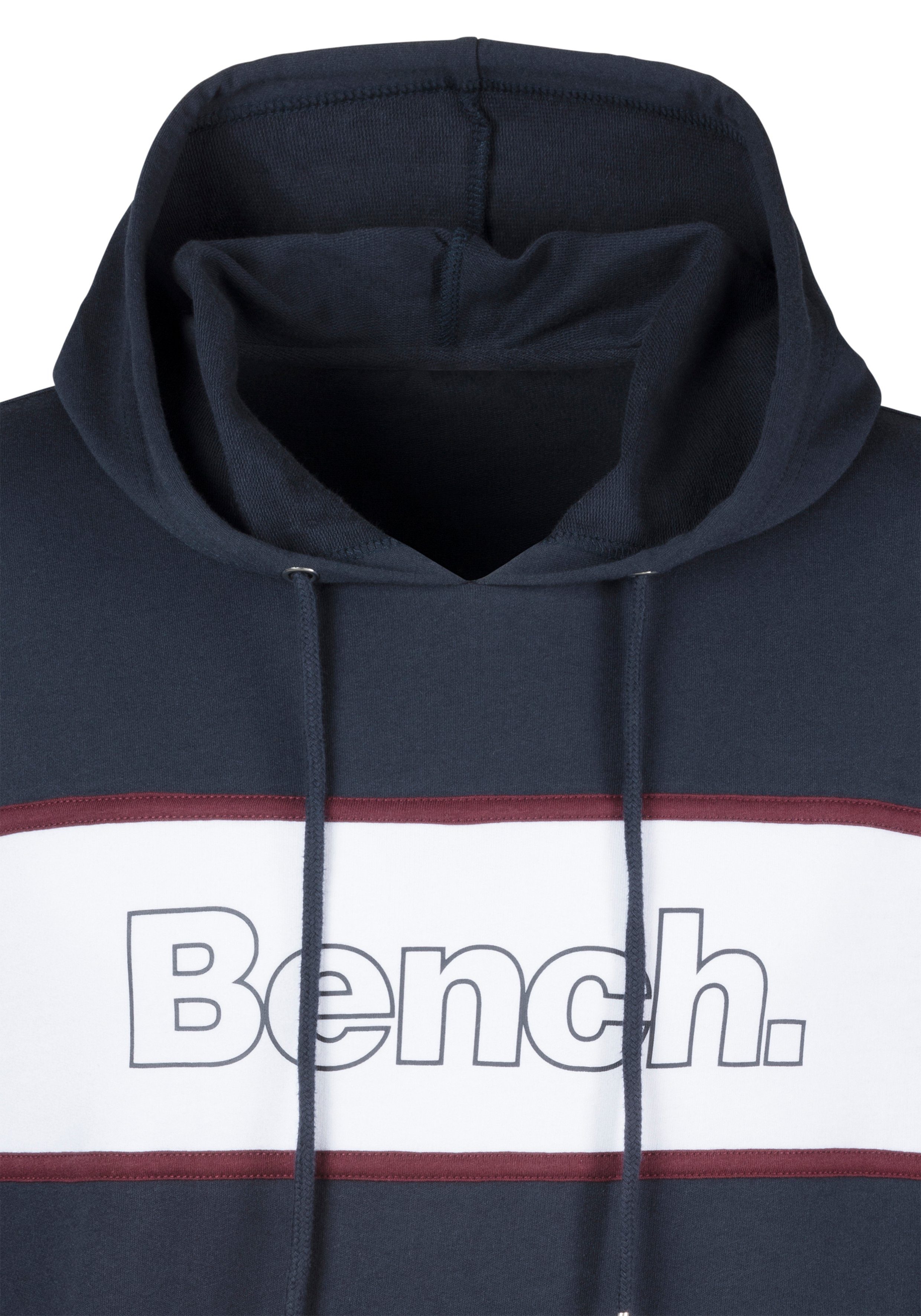 Bench. Loungewear Hoodie Langarm, sweatshirt met ronde hals en capuchon, katoenmix