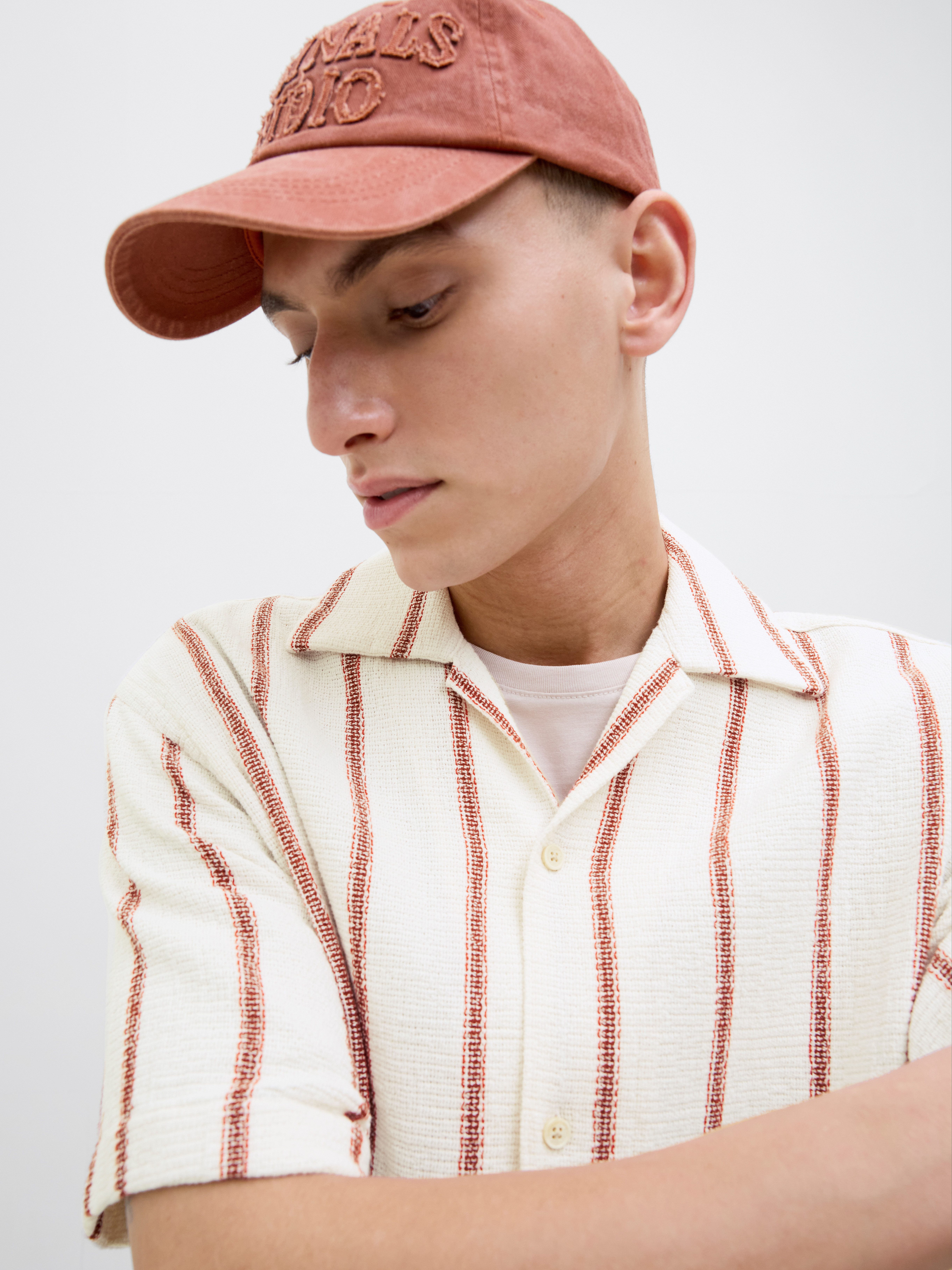 Jack & Jones Overhemd met korte mouwen JORCOBA STRIPE RESORT SHIRT SS SN