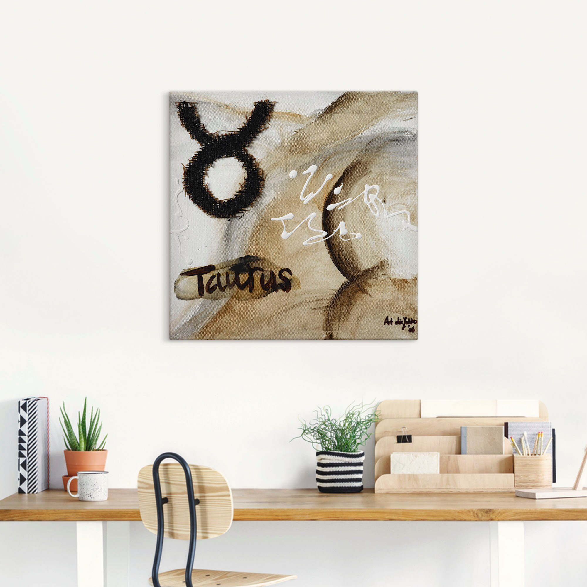 Artland Artprint Stier als artprint op linnen, poster in verschillende formaten maten