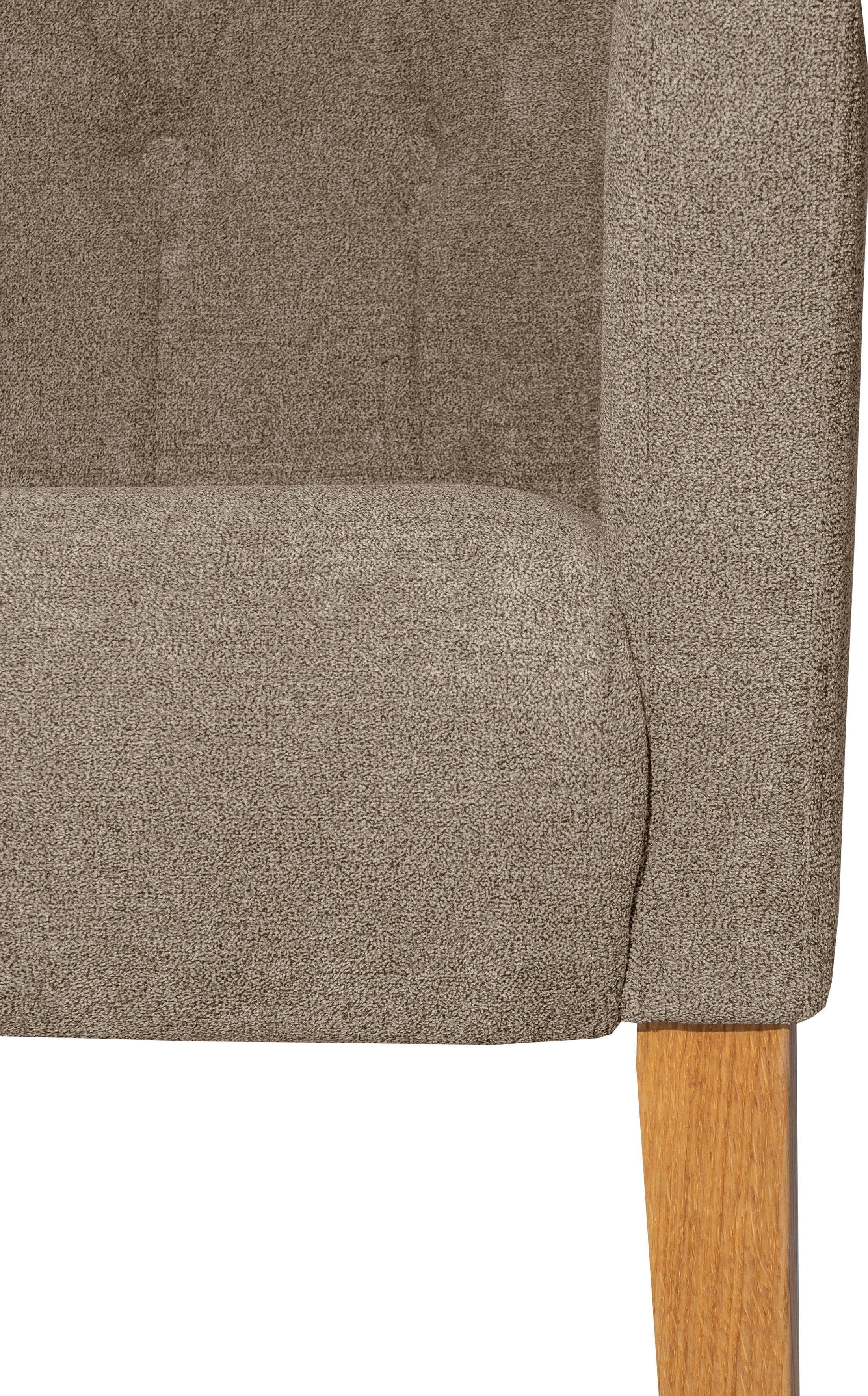 Home affaire Eetkamerstoel King Fauteuil met knoopdetails, gestoffeerde stoel (1 stuk)