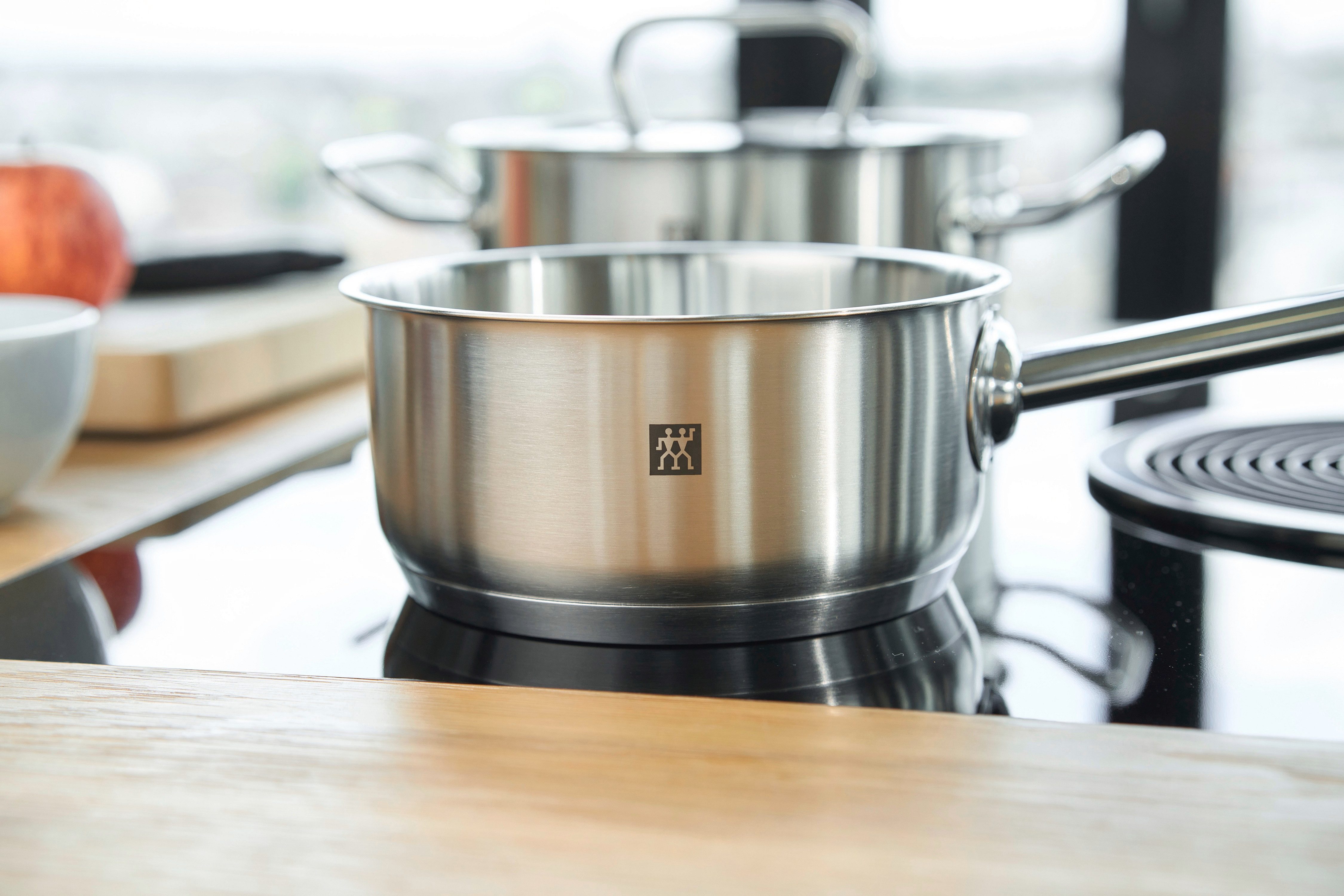 Zwilling Pannenset Classic Sandwichbodem, zeer goede warmteverdeling, stay-cool handgrepen (set)