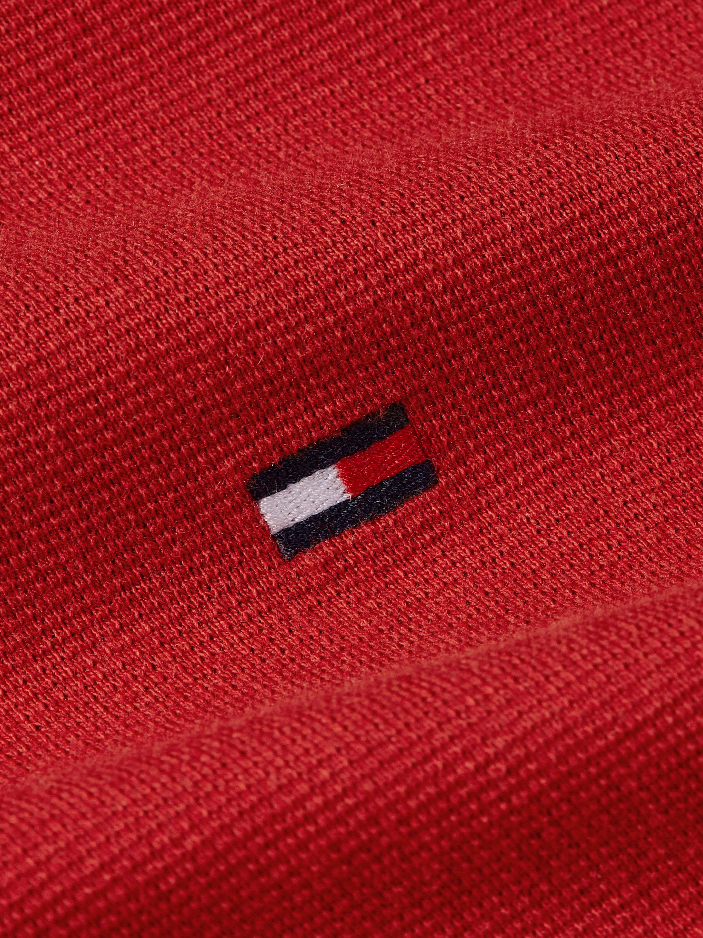 Tommy Hilfiger Poloshirt RWB ZIP PLACKET TIPPING REG POLO met contrasterende strepen aan de kraag