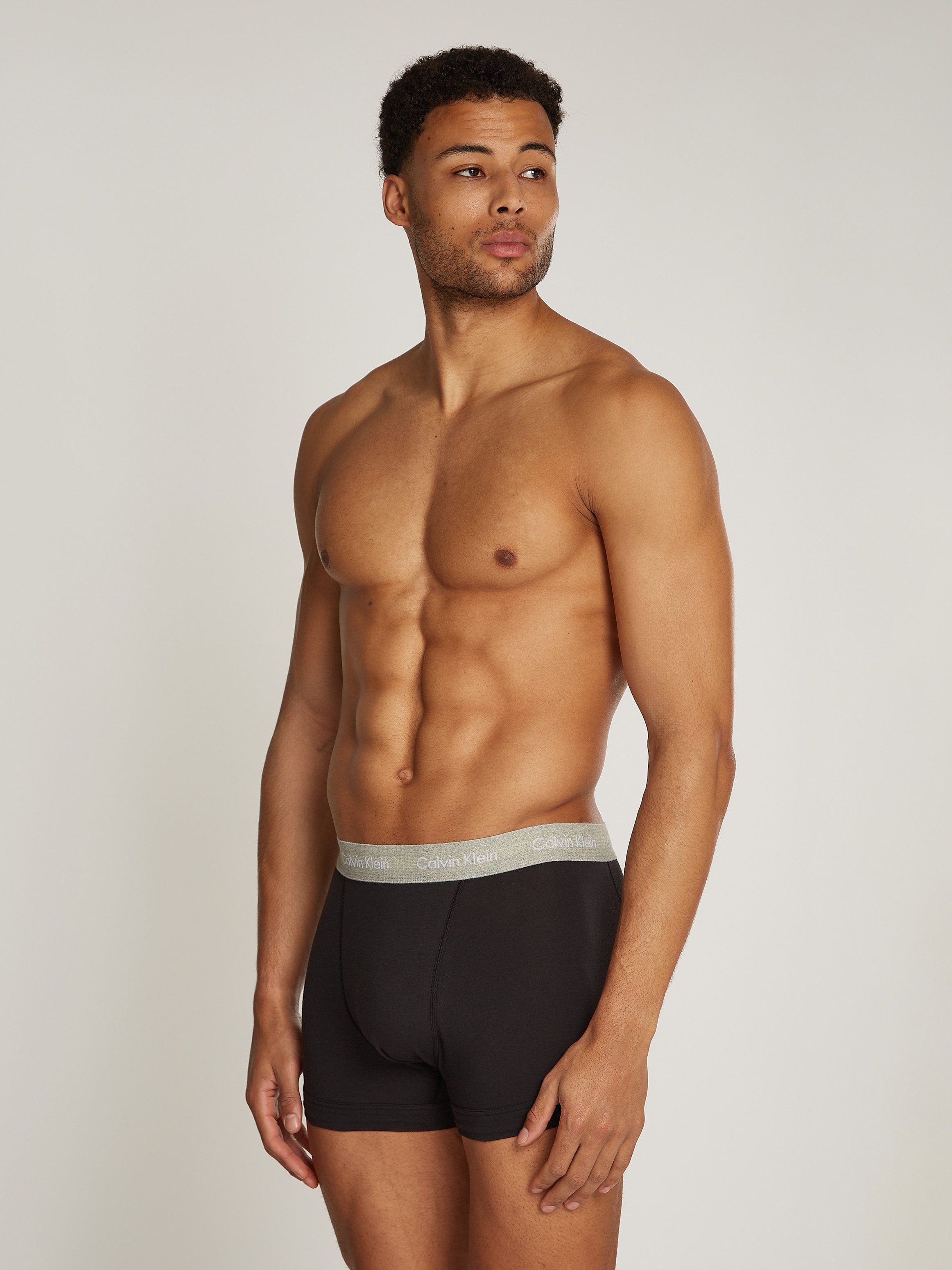 Calvin Klein Trunk 3PK met logo-elastische tailleband (3 stuks) (3 stuks)