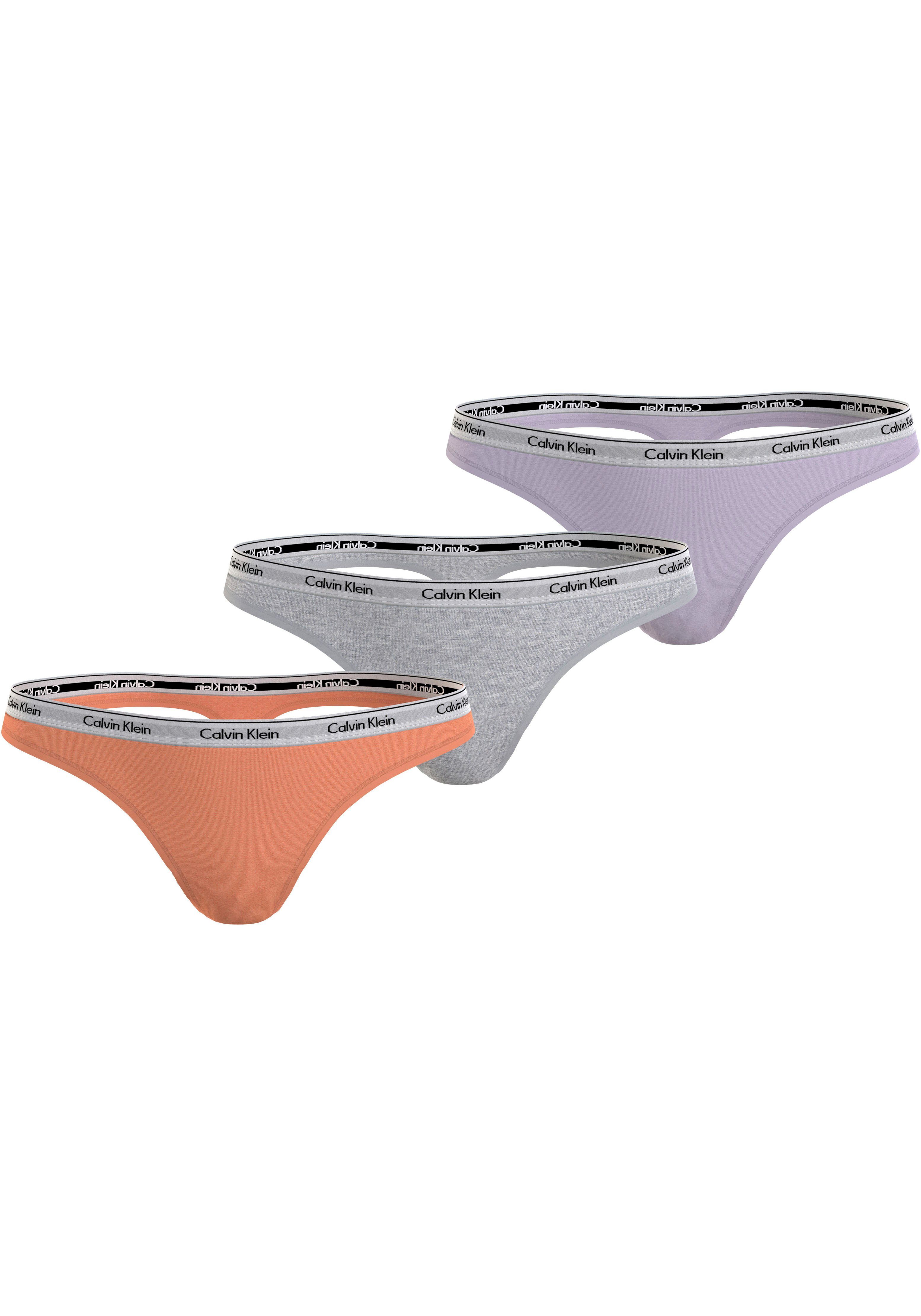 Calvin Klein String 3 PACK THONG (LOW-RISE) (3 stuks)