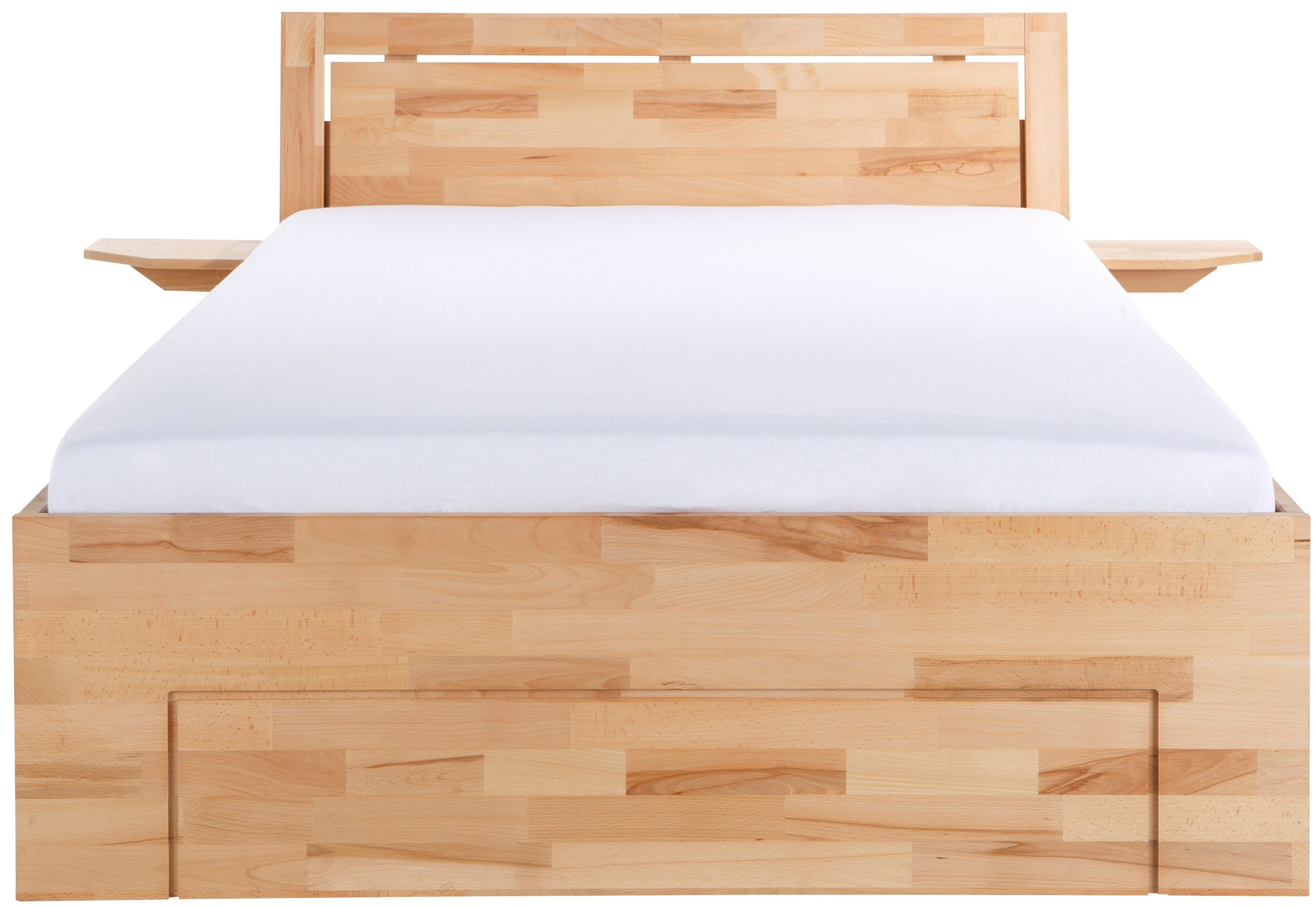 Home affaire Massief houten ledikant SABRINA Bed met bergruimte met hoge stabiliteit, inclusief laden