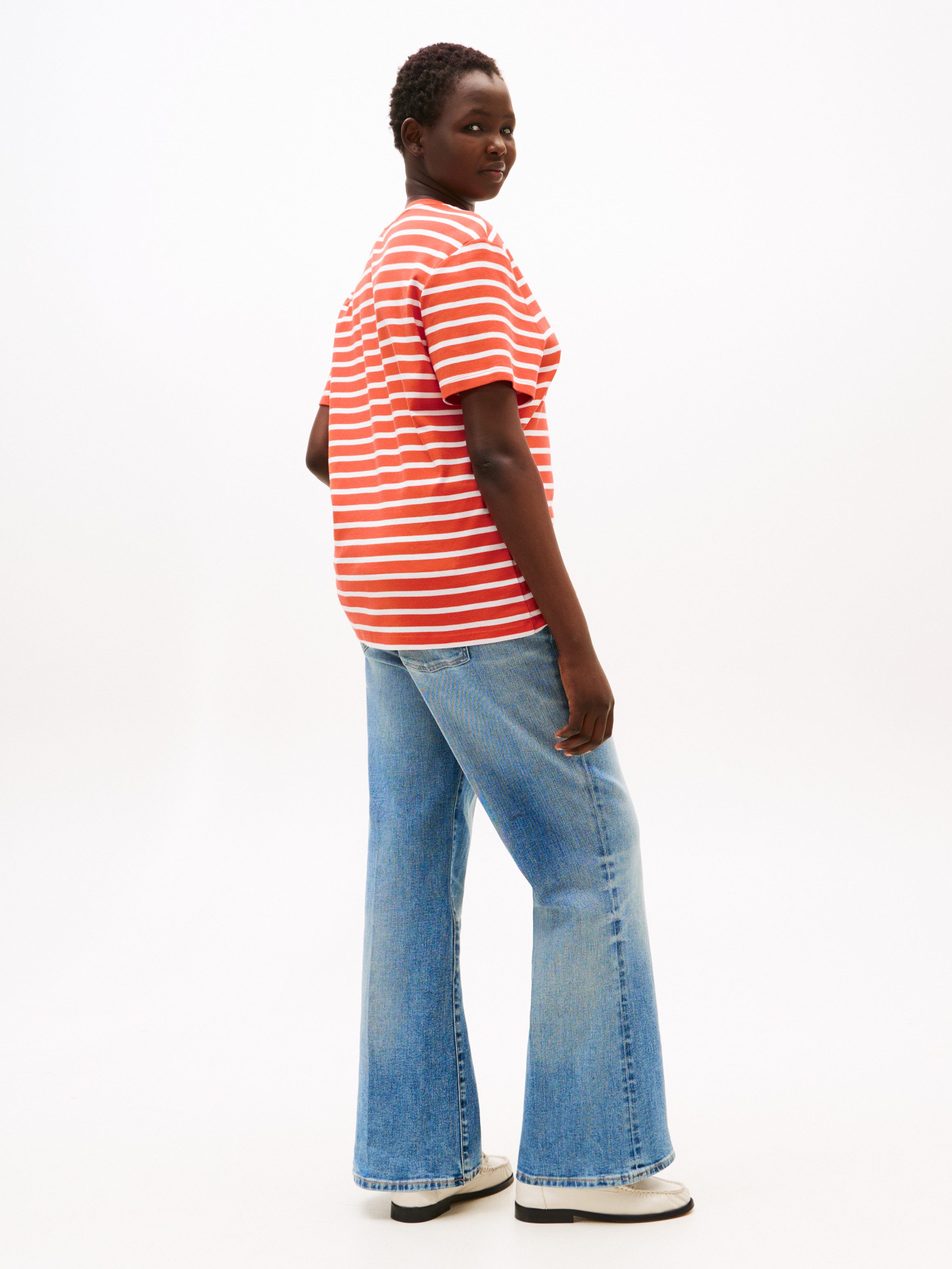 Tommy Hilfiger Curve Shirt met V-hals CRV SLIM CODY V-NK SS