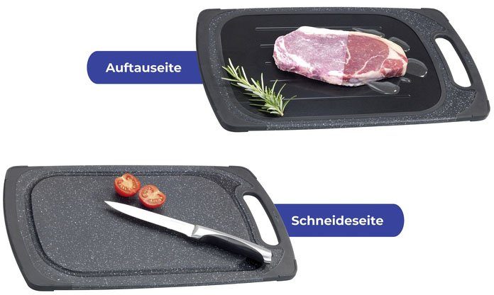Maximex Snijplank 2in1 omkeerbaar, incl. ontdooiplateau, voedselveilig (1 stuk)