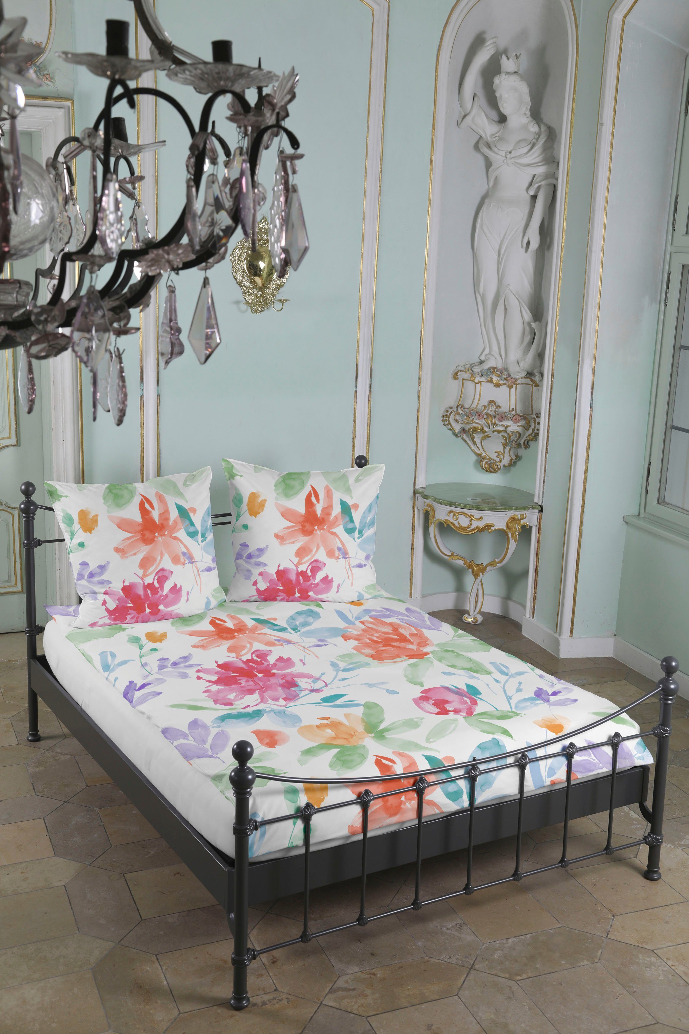 CASATEX Beddengoed Florina kleurig bloemdesign (2-delig)