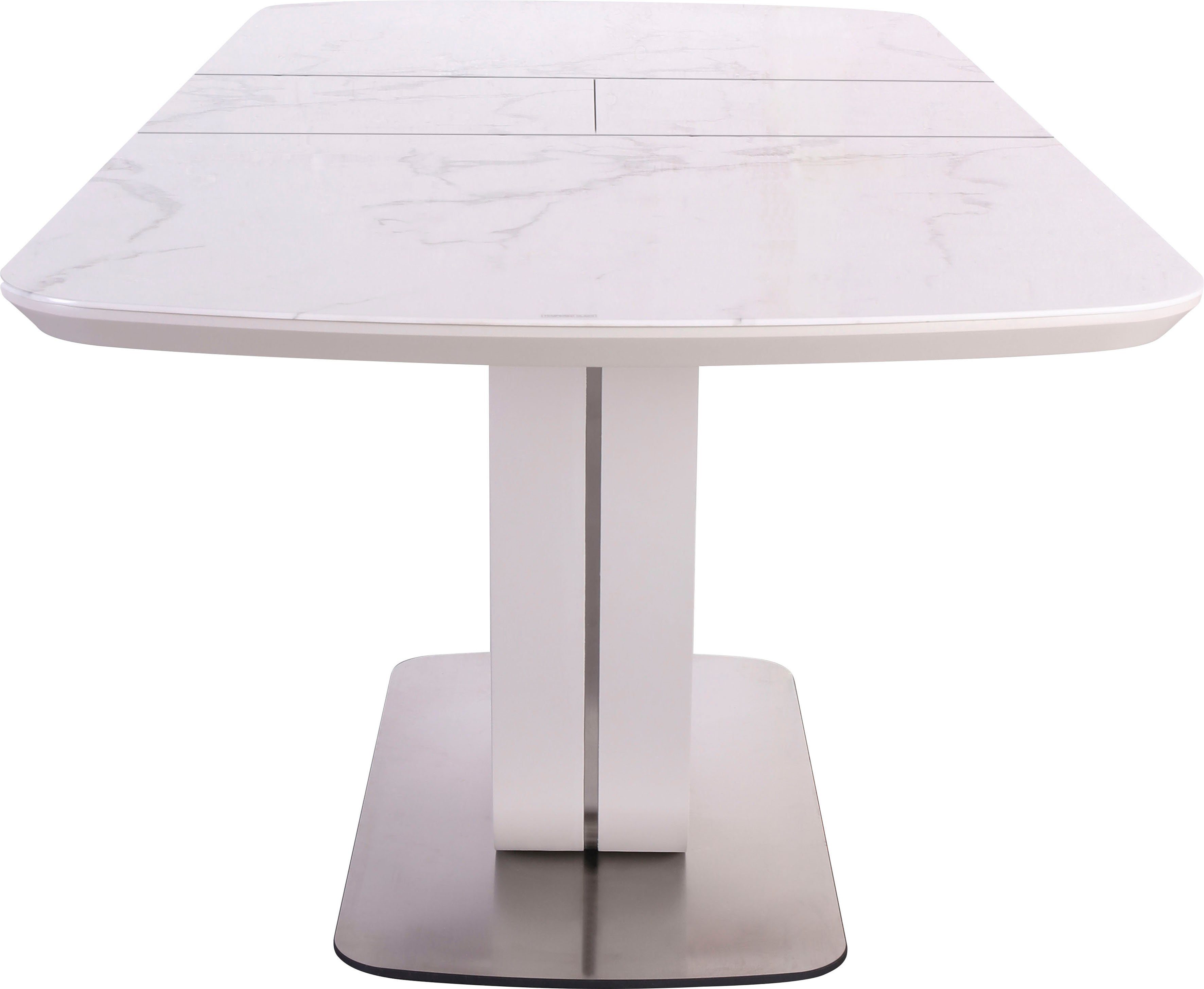 SalesFever Eettafel Glazen tafel uittrekbaar