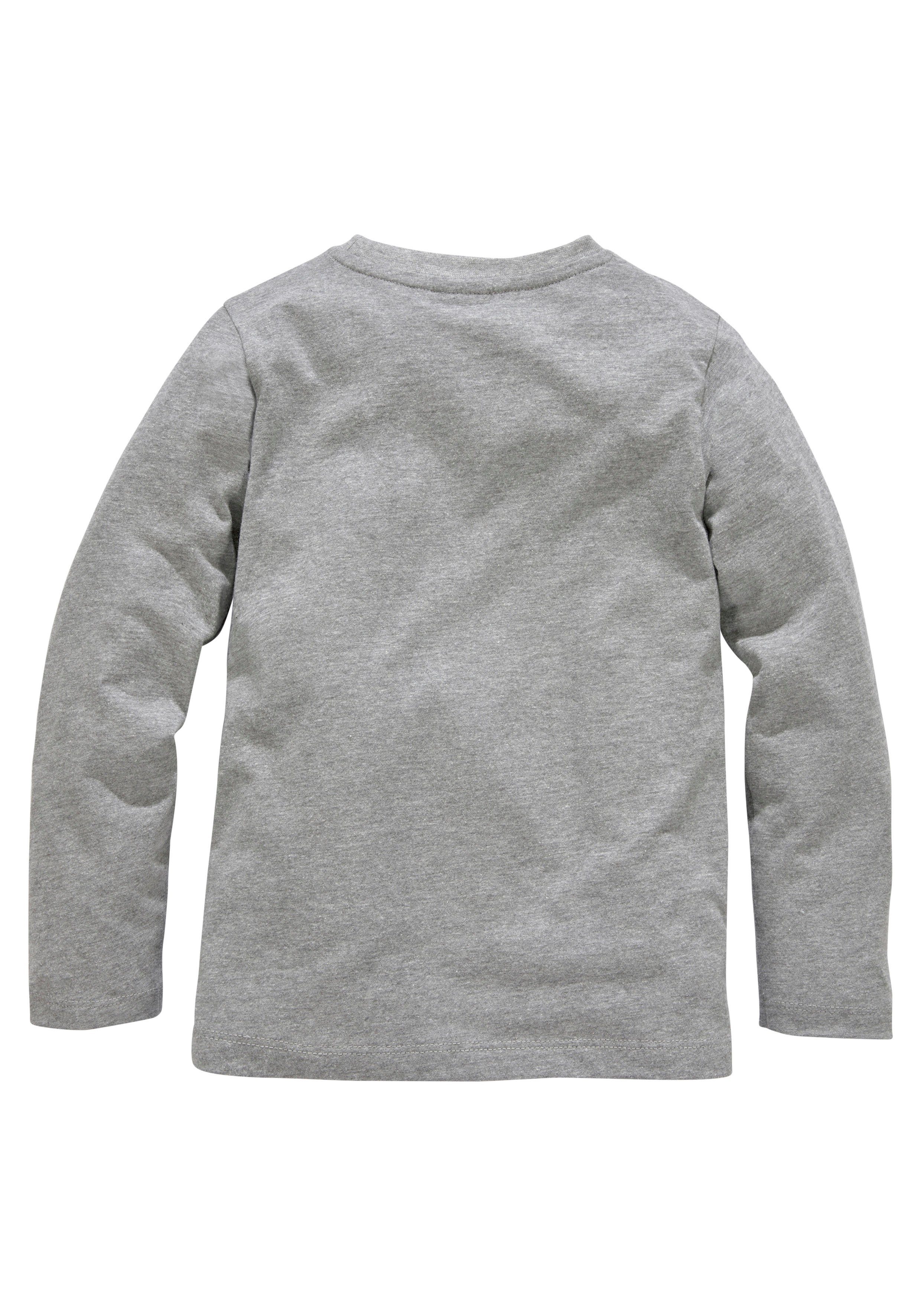 KIDSWORLD Shirt met lange mouwen Wer bremst, verliert! Lange mouwen, rekbaar materiaal, van katoen en viscose