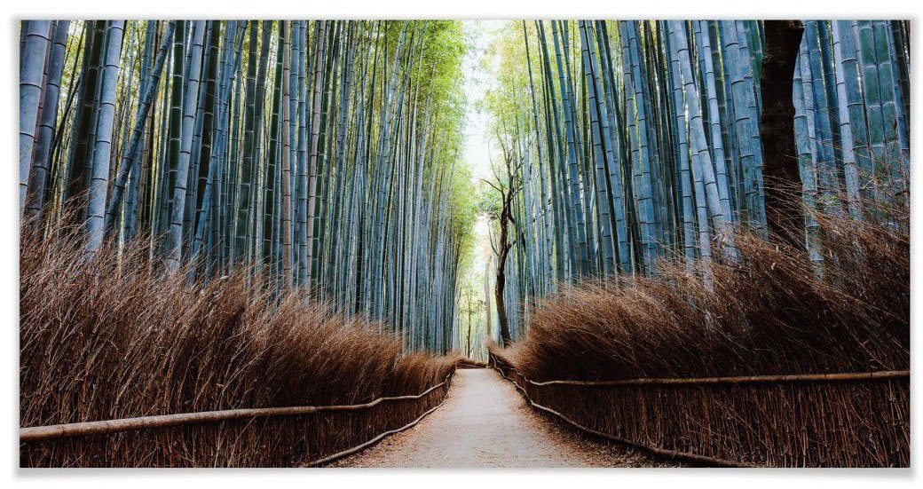 wall-art poster bamboehol japan poster zonder lijst (1 stuk) multicolor