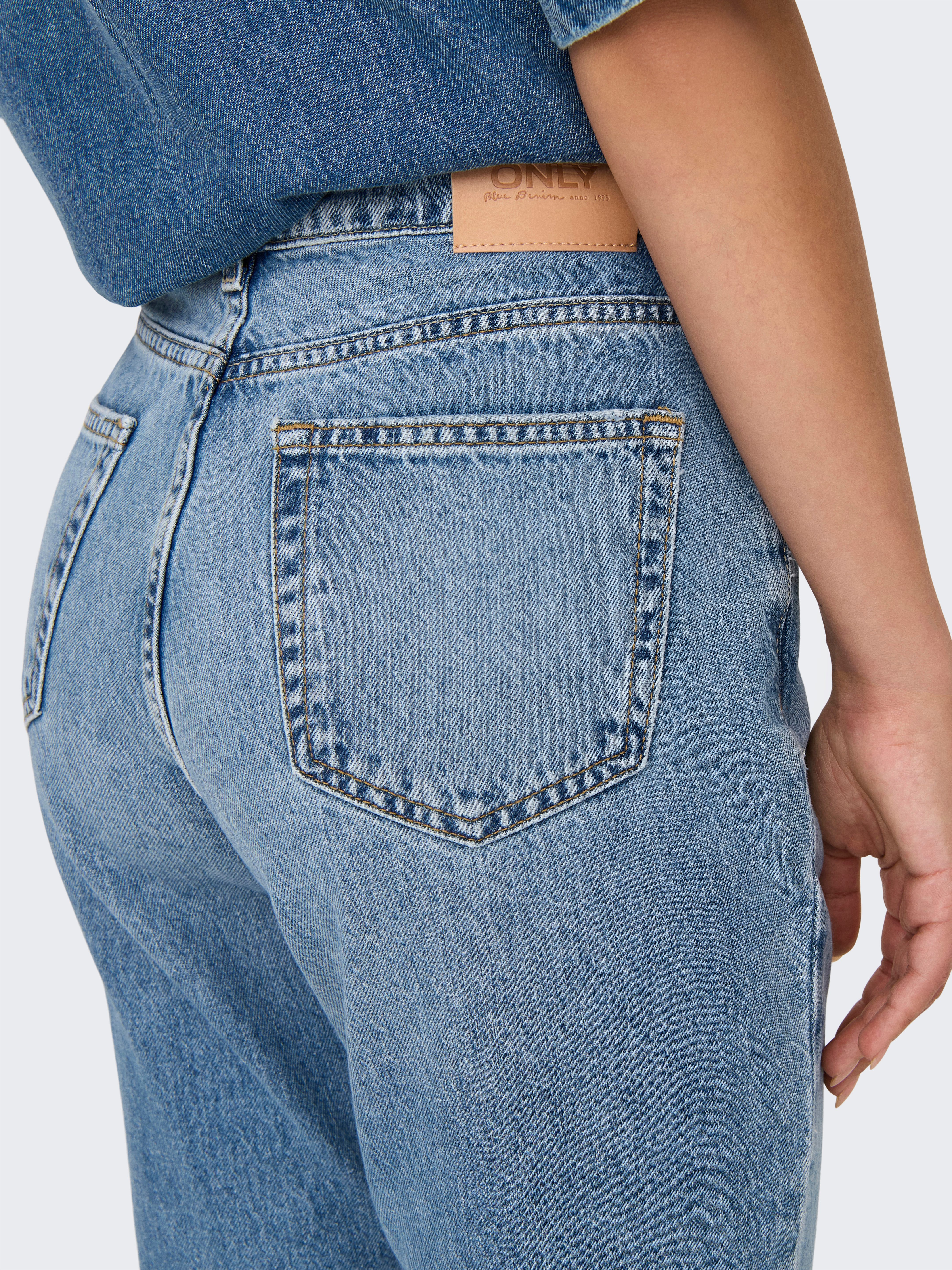 Only Low Rise-jeans ONLBRENDA LOW WIDE DNM CRO158 NOOS