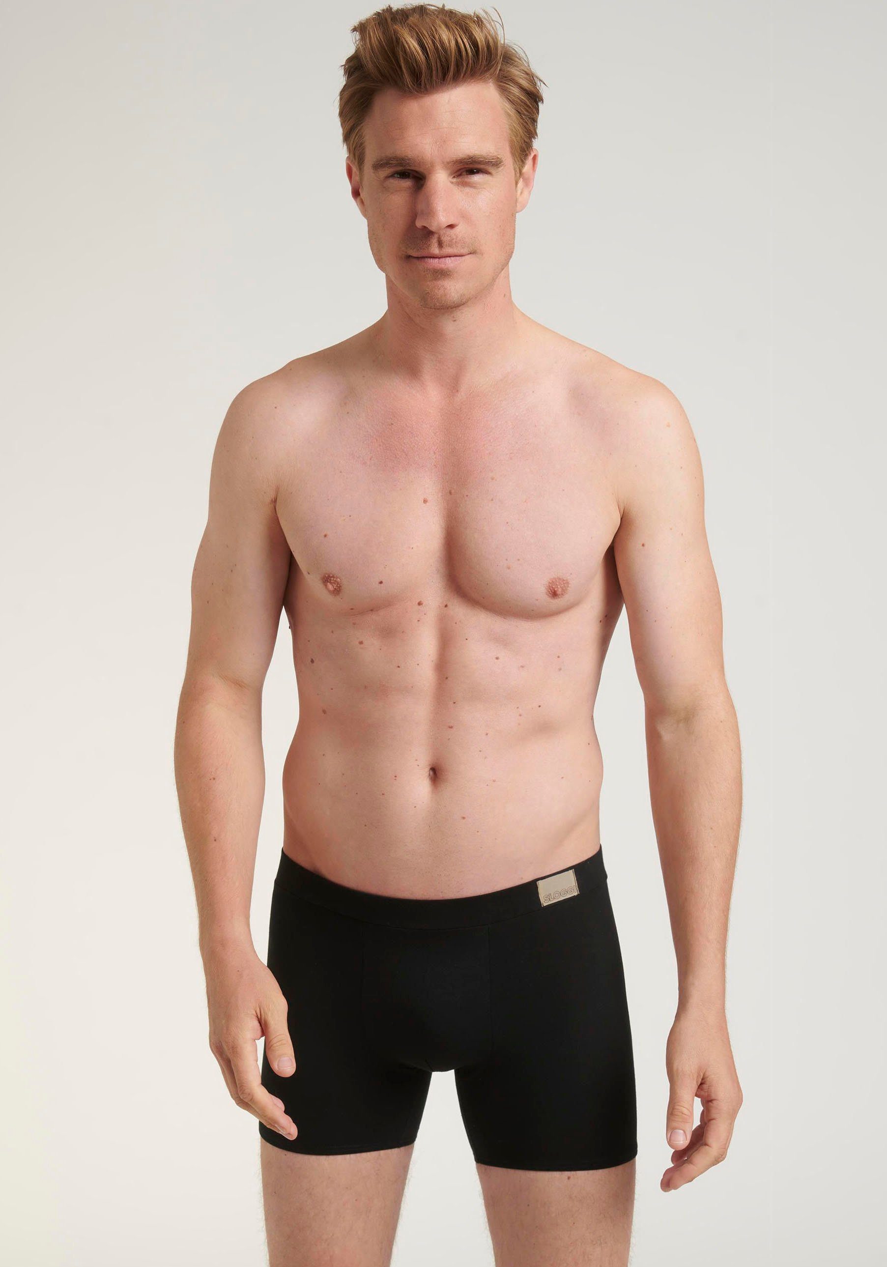 Sloggi Boxershort Men GO Natural Short C2P Casual, comfortabele basics (2 stuks, Set van 2)