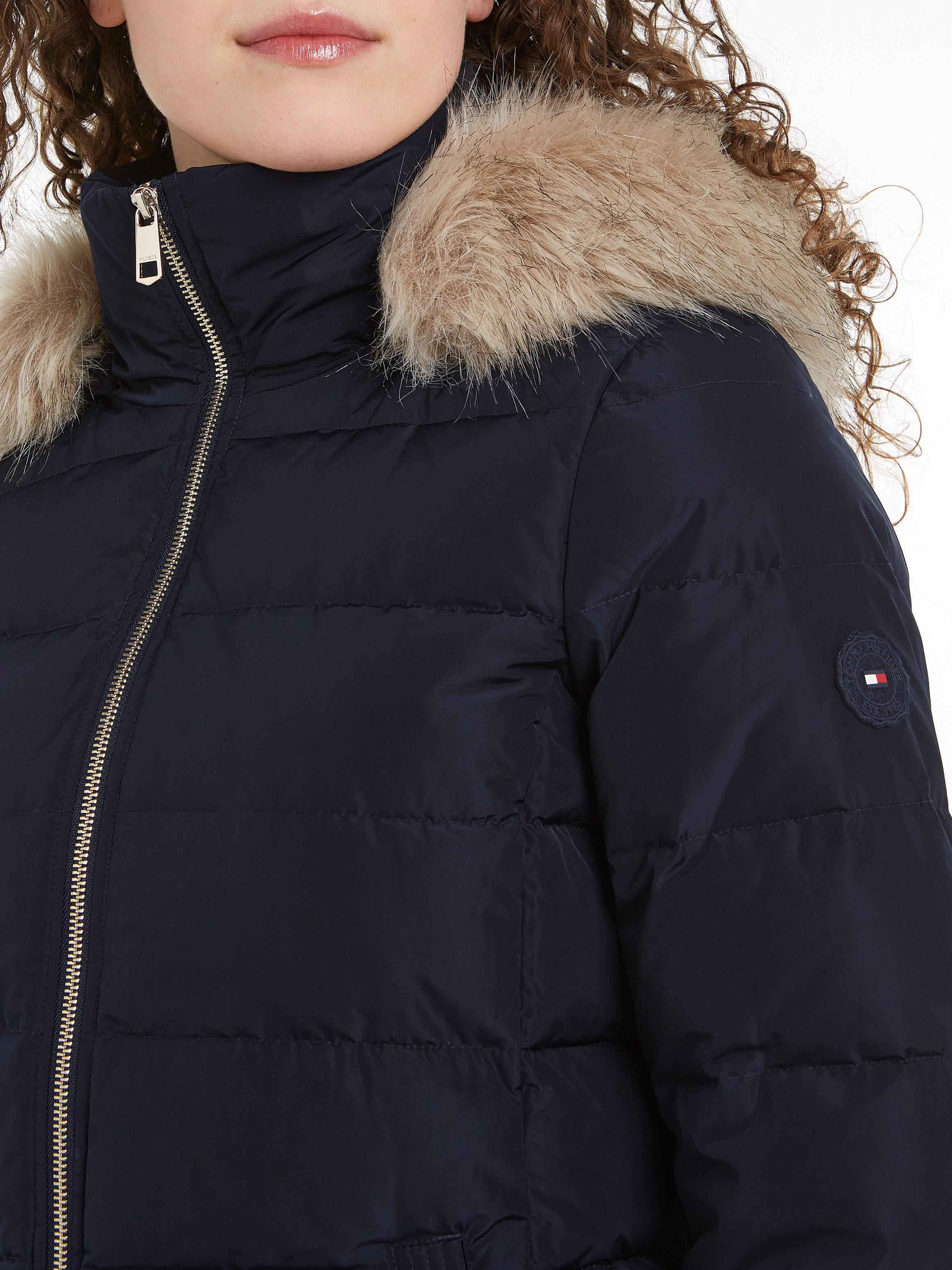 Tommy Hilfiger Gewatteerde jas met logopatch