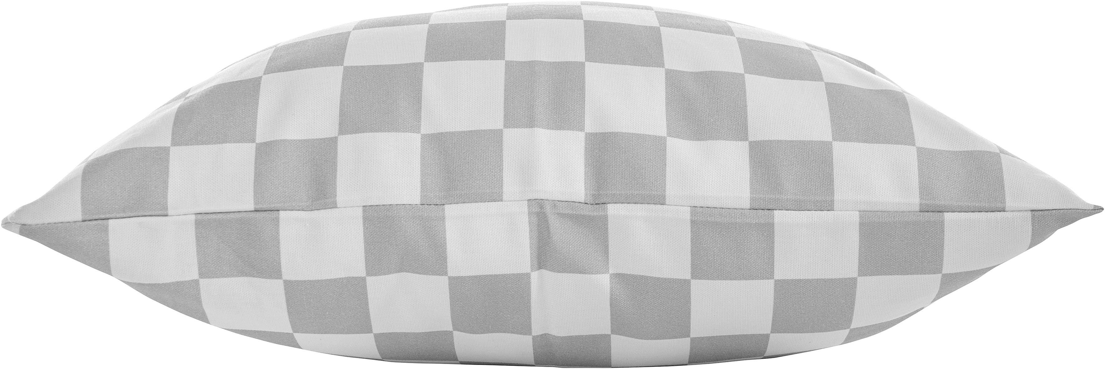 andas Sierkussen Milo Kussenovertrekken, set van 2 50x50 cm, zonder vulling, met een moderne ruit (2 stuks)