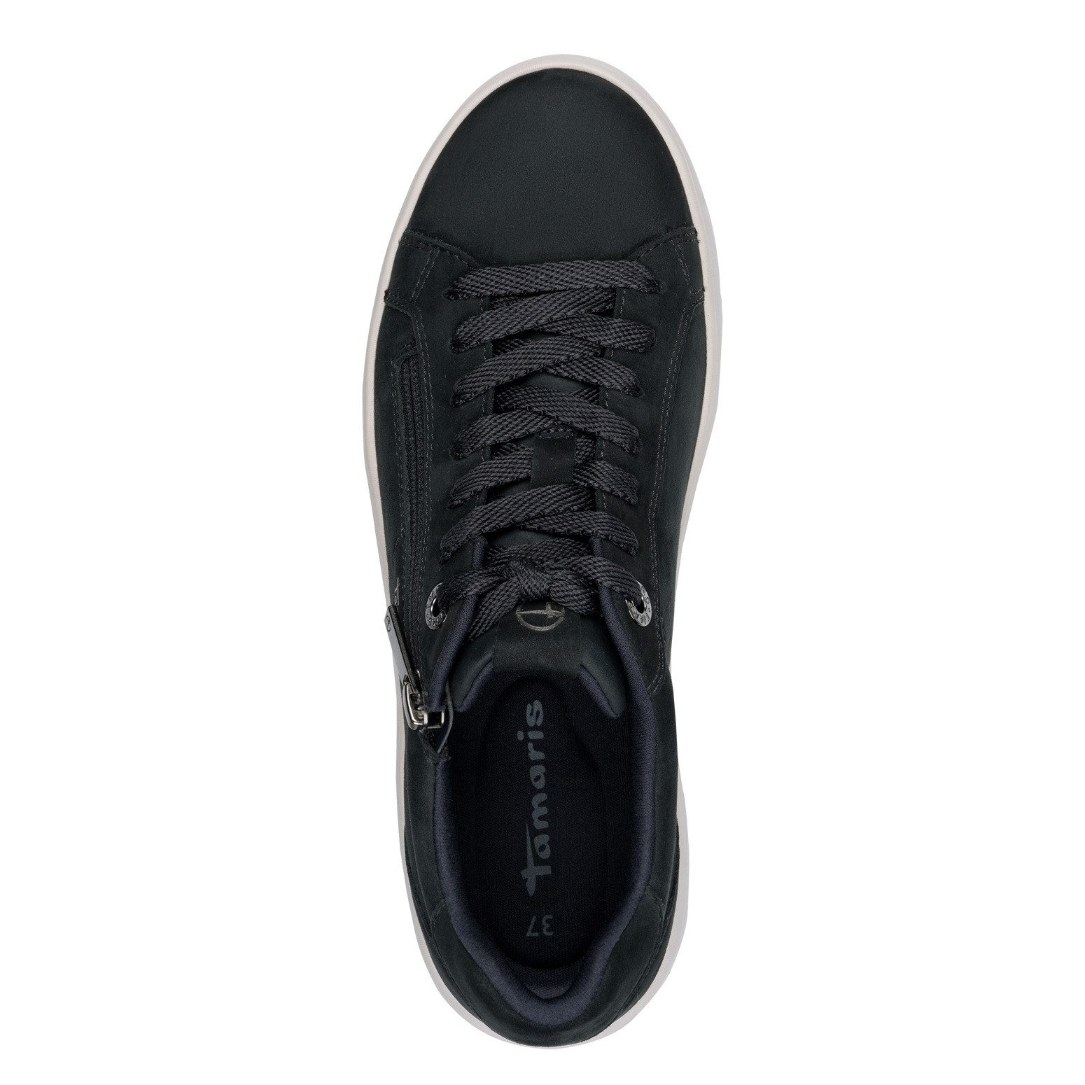 Tamaris Plateausneakers , vrije tijd schoen, lage schoen, veterschoen met sierstiksels