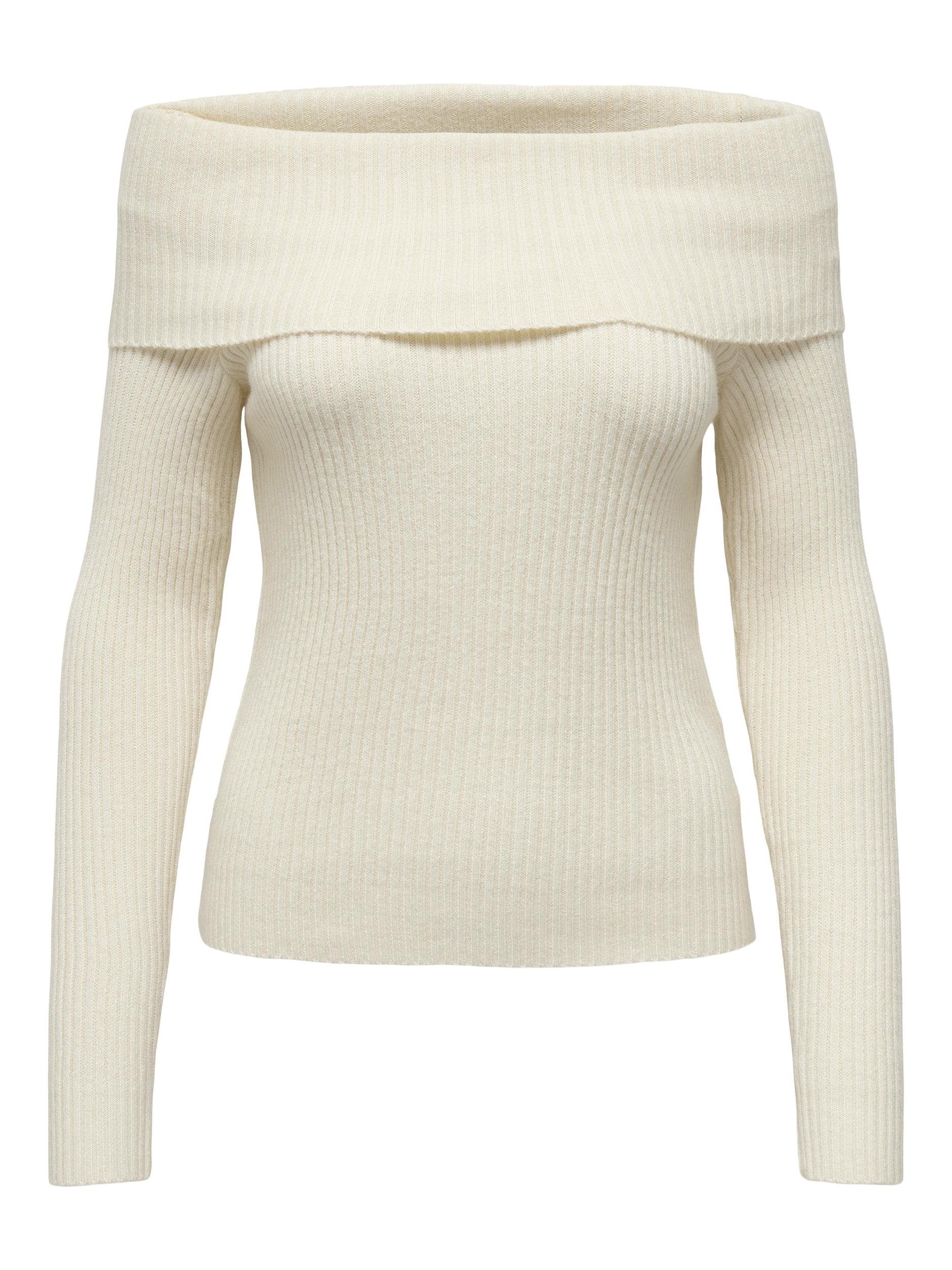 Only Gebreide trui ONLKATIA LS OFF SHOULDER KNT