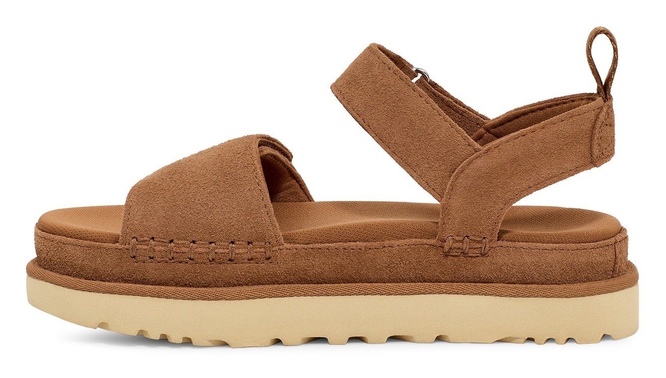 UGG Plateausandalen W GOLDENSTAR , plateausandaal, sandaal met klittenbandsluiting