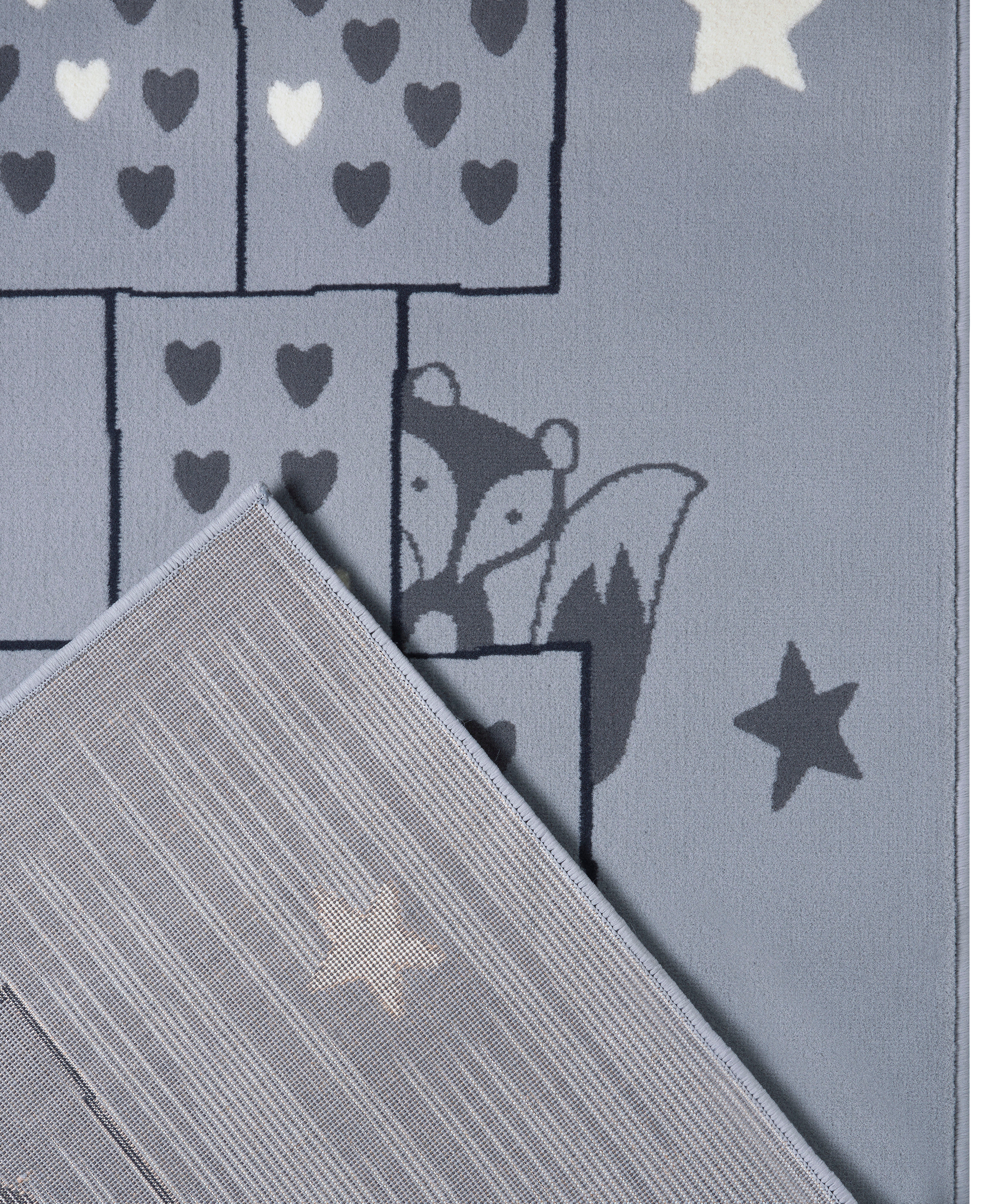 HANSE Home Kindervloerkleed Jump Speelmat hinkelbaan hemel & hel, dieren, platweefsel