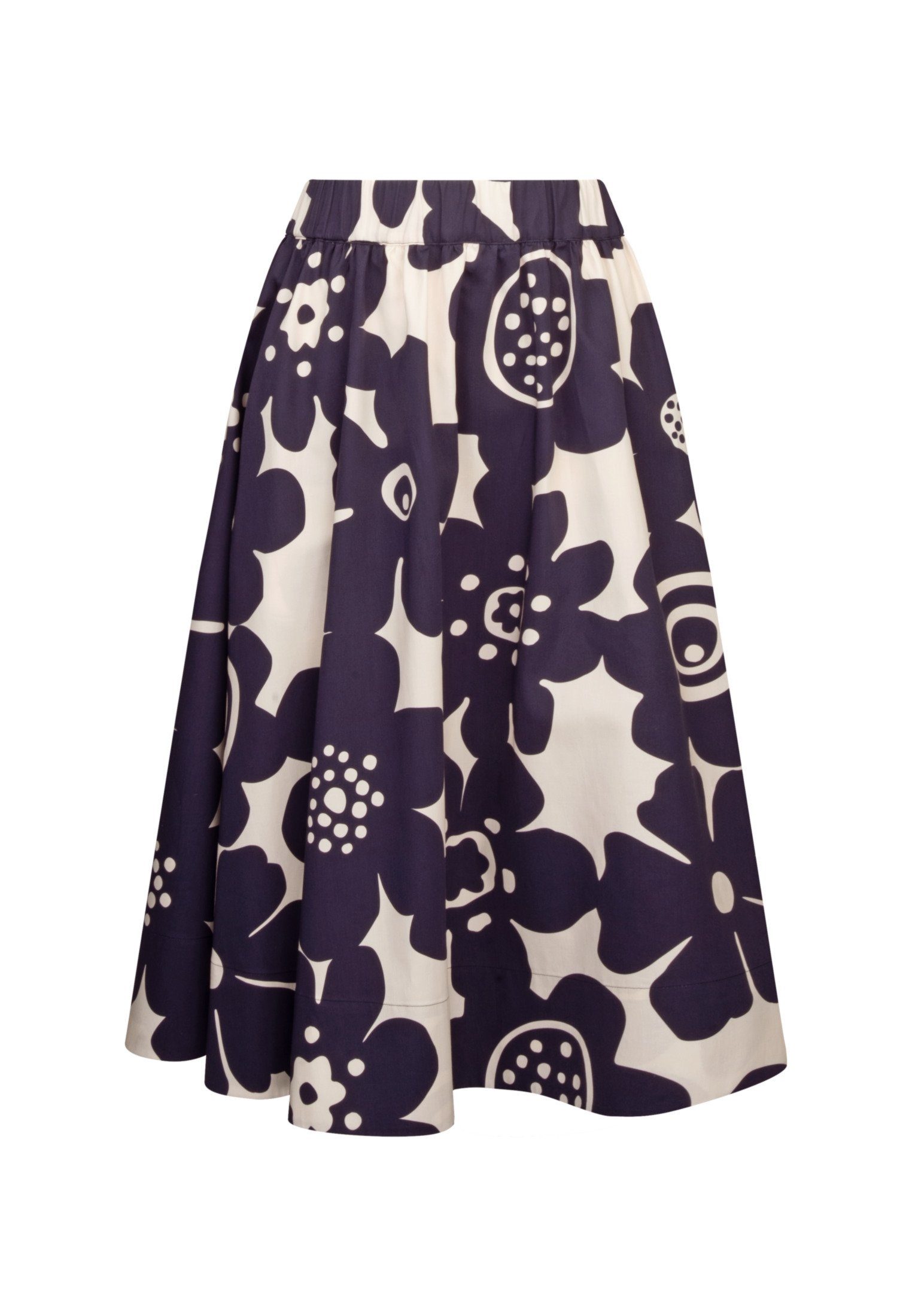 seidensticker Midirok Zwarte roos