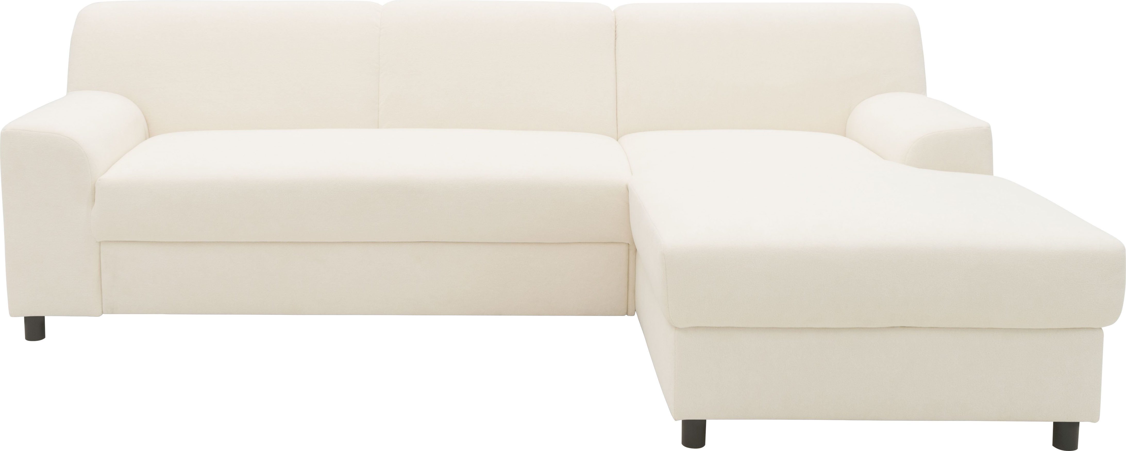 DOMO collection Hoekbank Turah 2, L-Vorm, Corduroy of Luxe-Microvezel, comfortabele binnenvering
