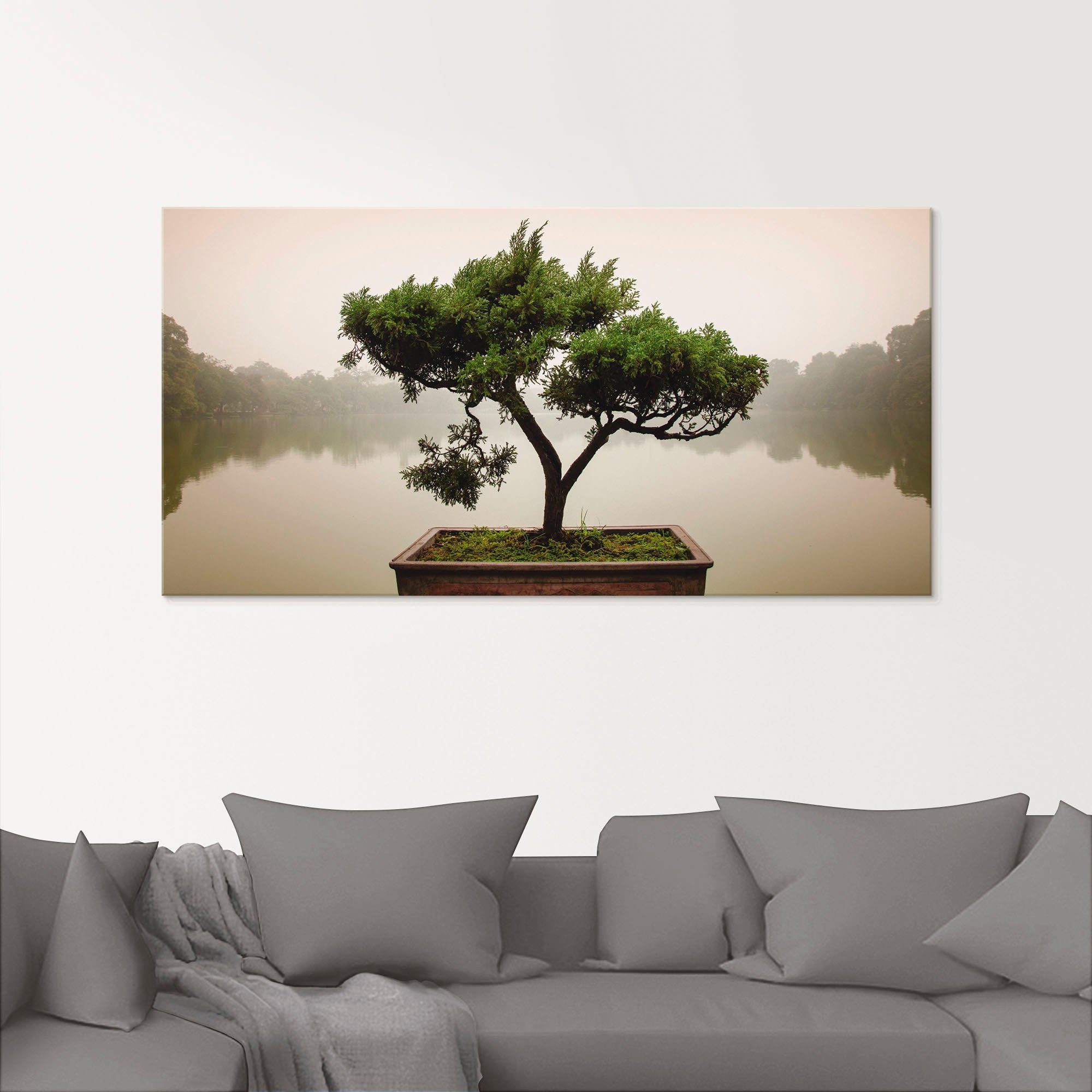 Artland Print op glas Chinese bonsaiboom in verschillende maten