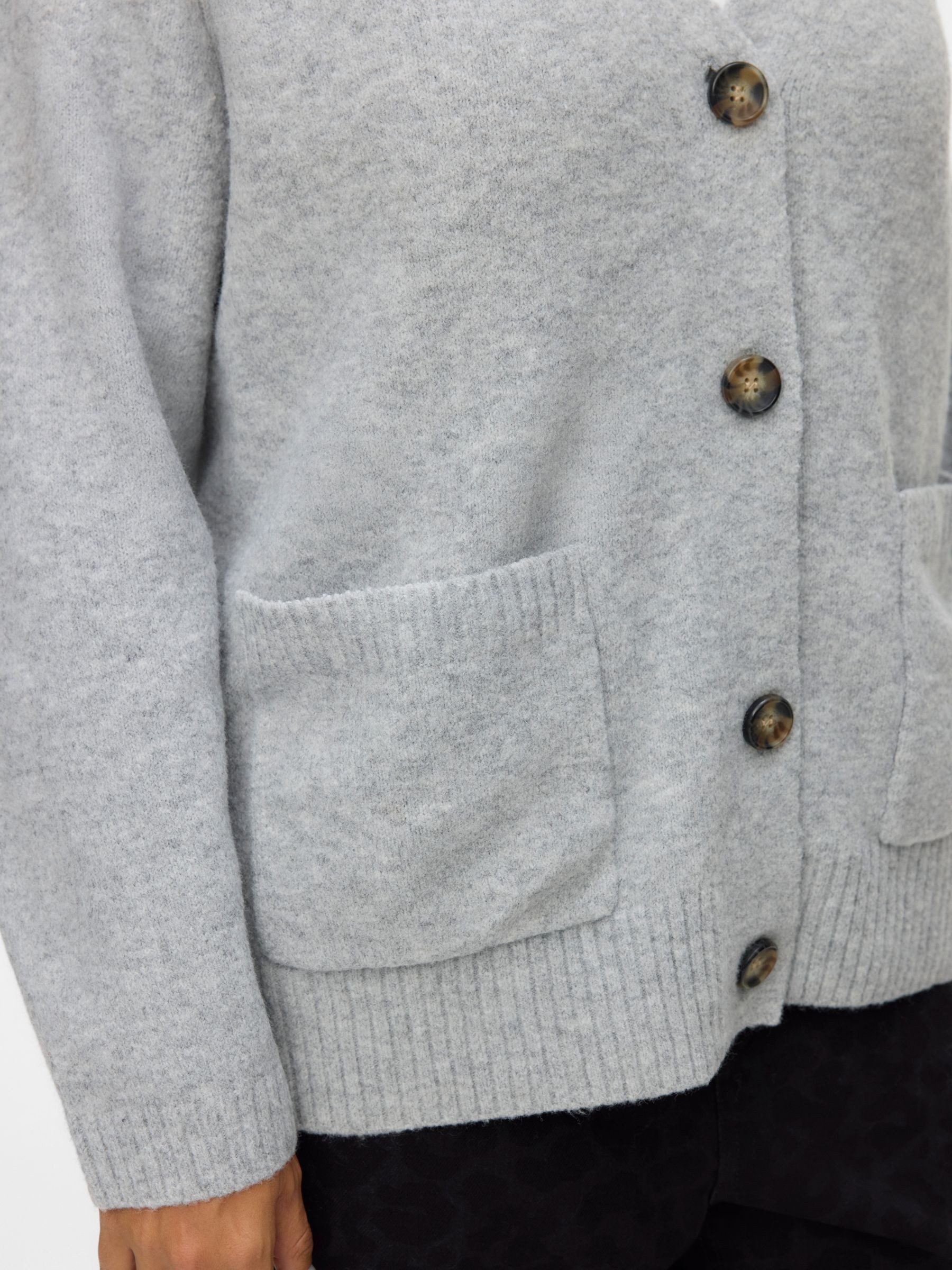 Vero Moda Curve Vest VMCBOOM LS V-NECK BUTTON CARDI NOOS CUR