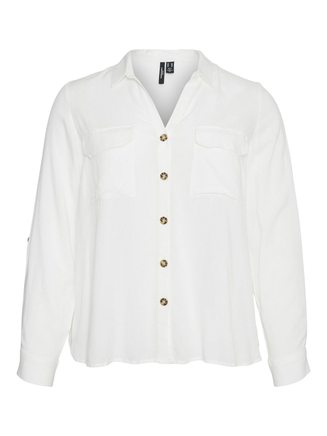 Vero Moda Curve Overhemdblouse VMBUMPY L/S SHIRT NEW CURVE GA NOOS