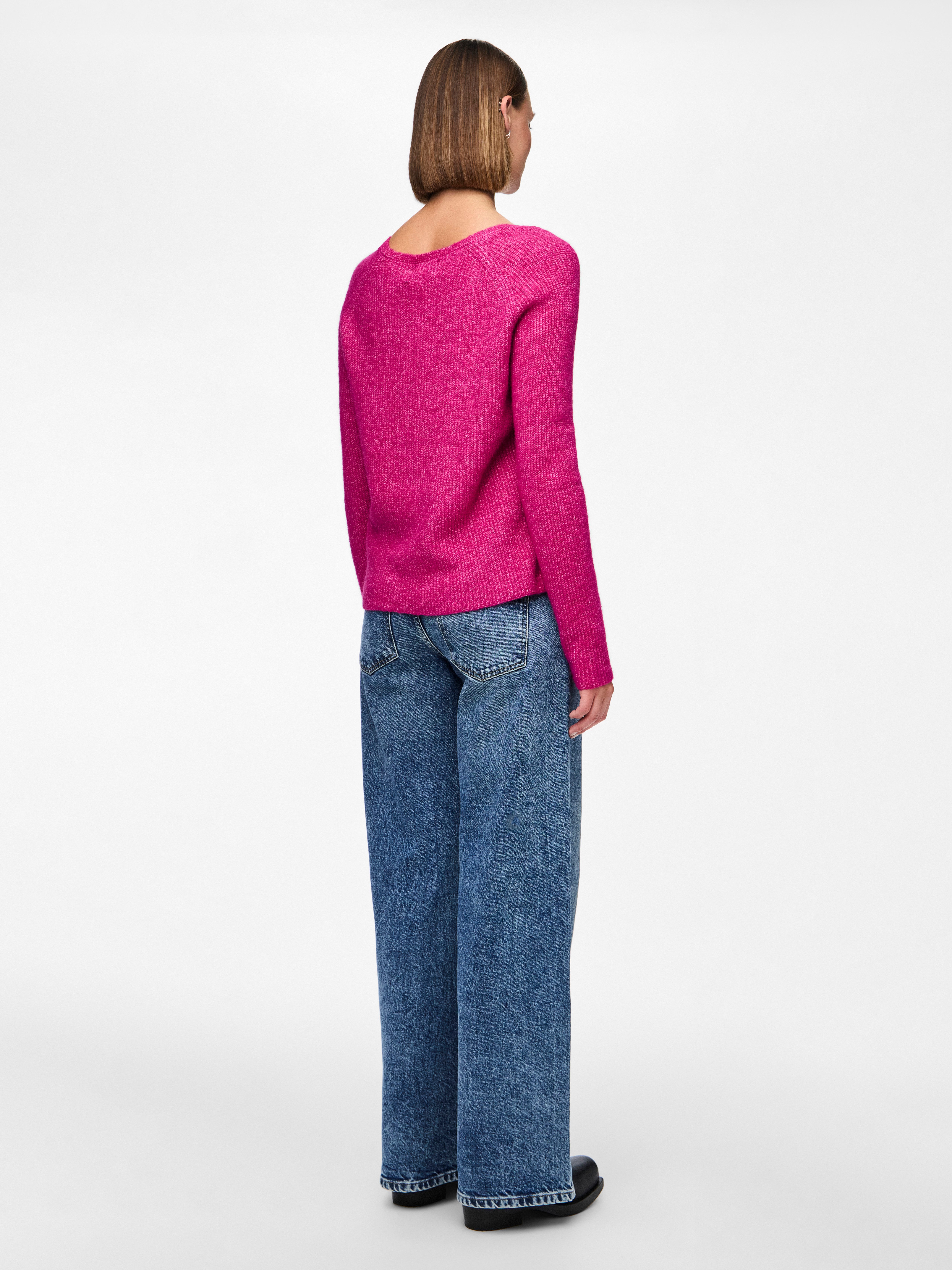 pieces Trui met V-hals PCELLEN LS V-NECK KNIT NOOS BC