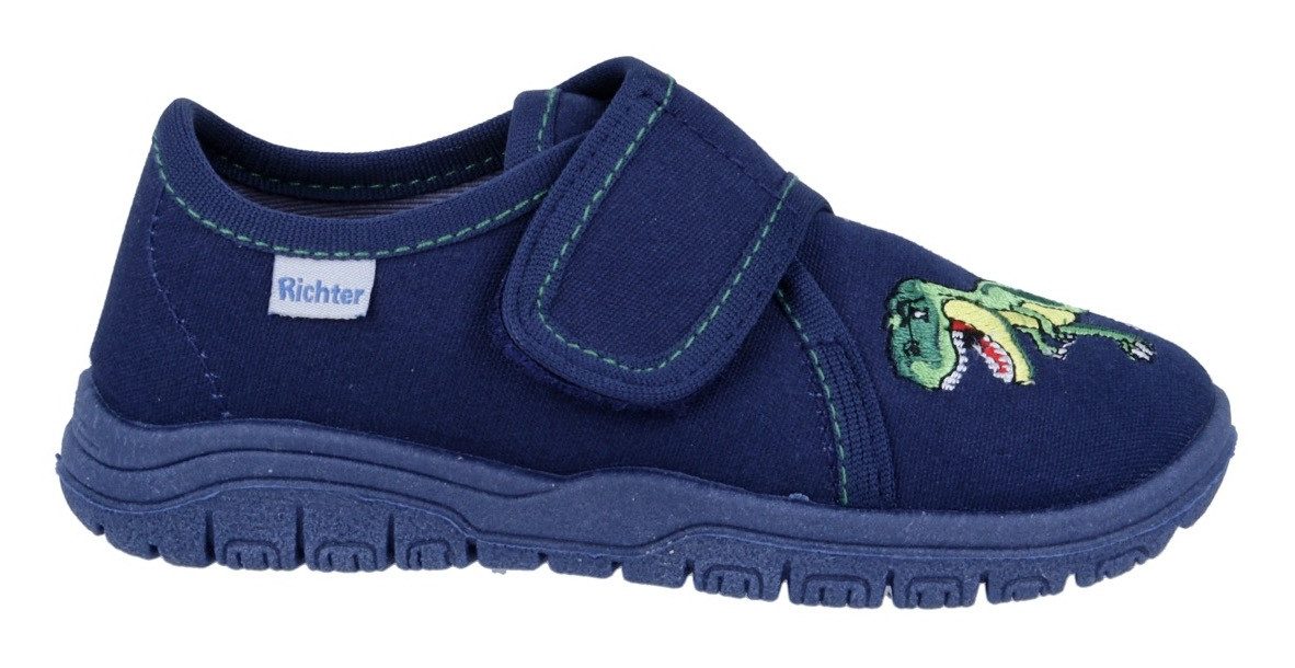 Richter Pantoffels Mailo WMS: Medium Dinoschoen met klittenbandsluiting, maat sjabloon om te downloaden