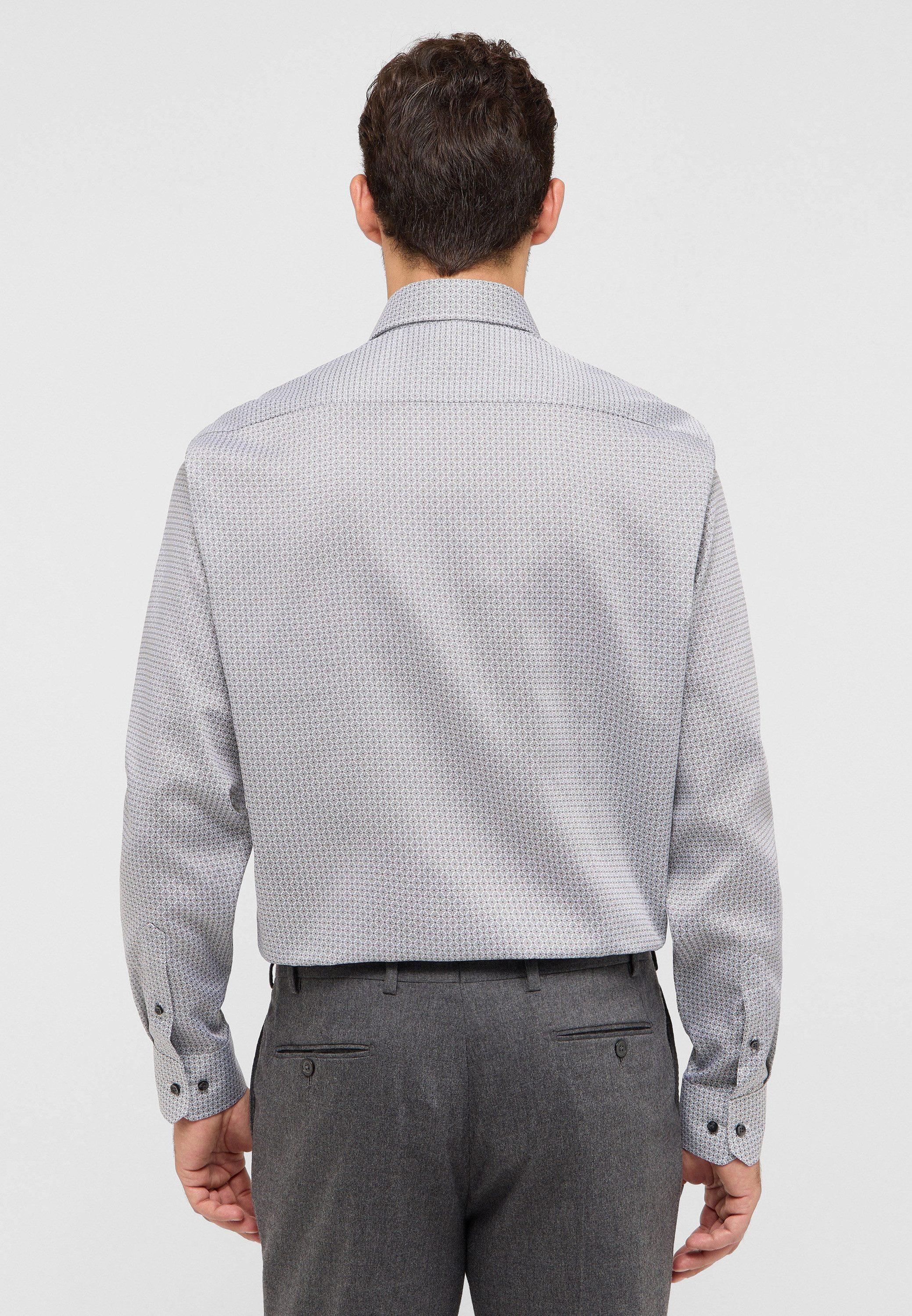 Eterna Overhemd met lange mouwen Comfort fit NON IRON (strijkvrij)