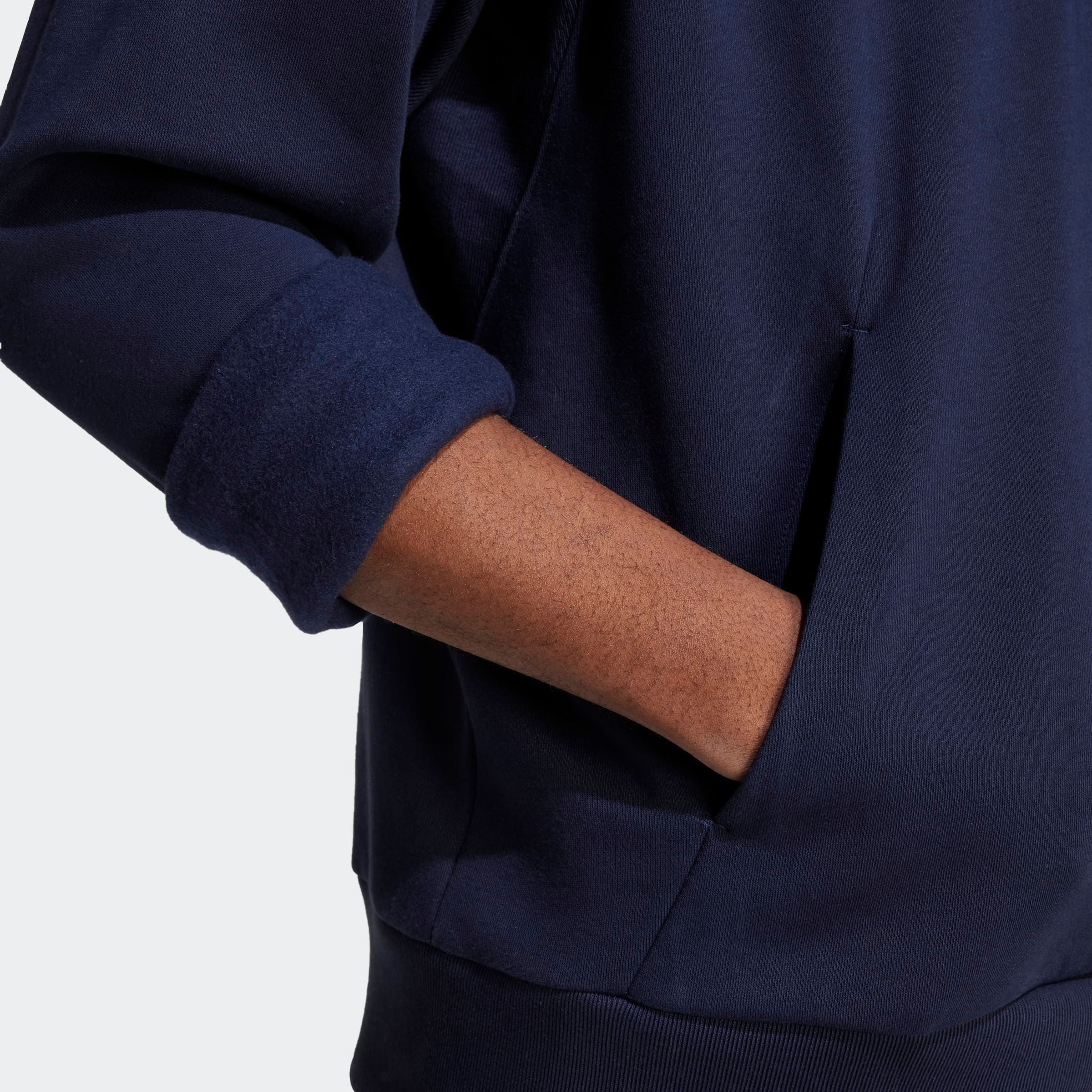 adidas Sportswear Hoodie M A SZN FL HD zacht fleecemateriaal (1-delig)