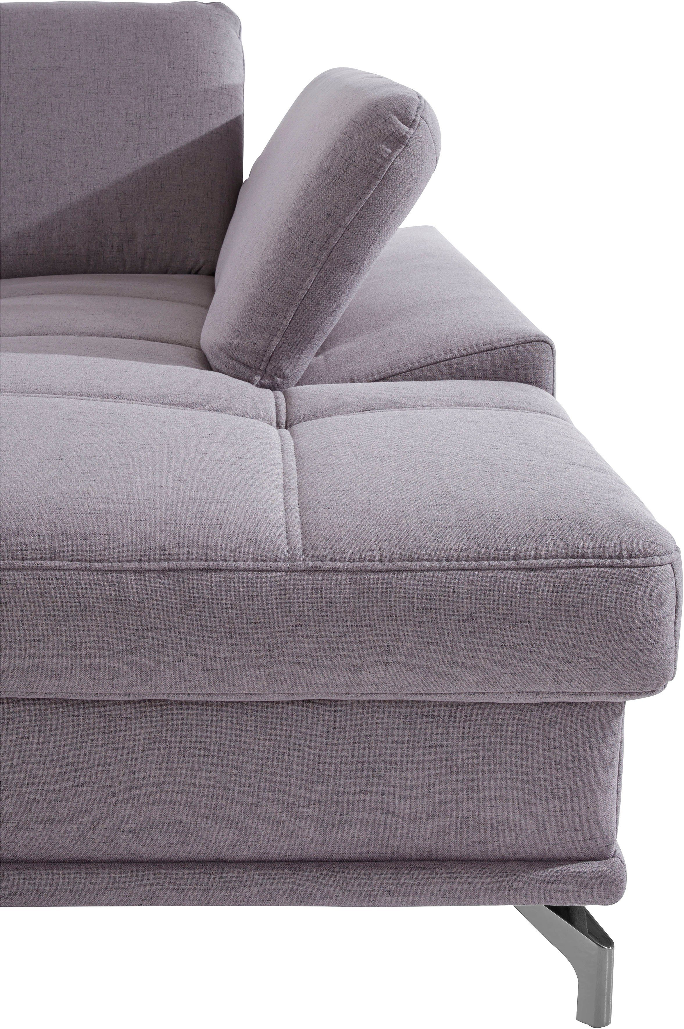 Places of Style Zithoek Costello U-vorm, met zitdiepteverstelling, armleuningverstelling en