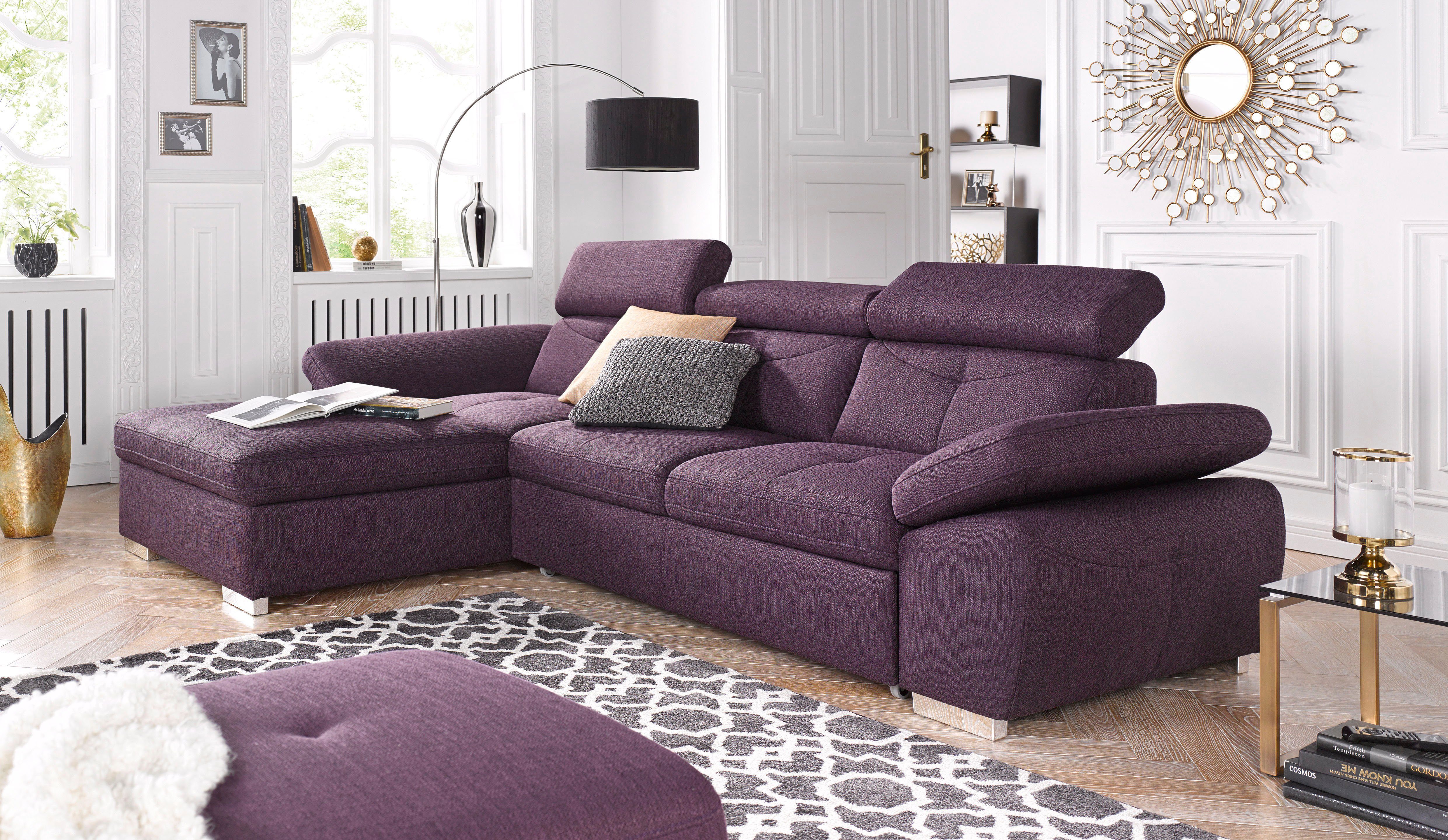 exxpo - sofa fashion Hoekbank Spring, super comfortabel, met armleuning- en hoofdeindefunctie, OTTOs Choice