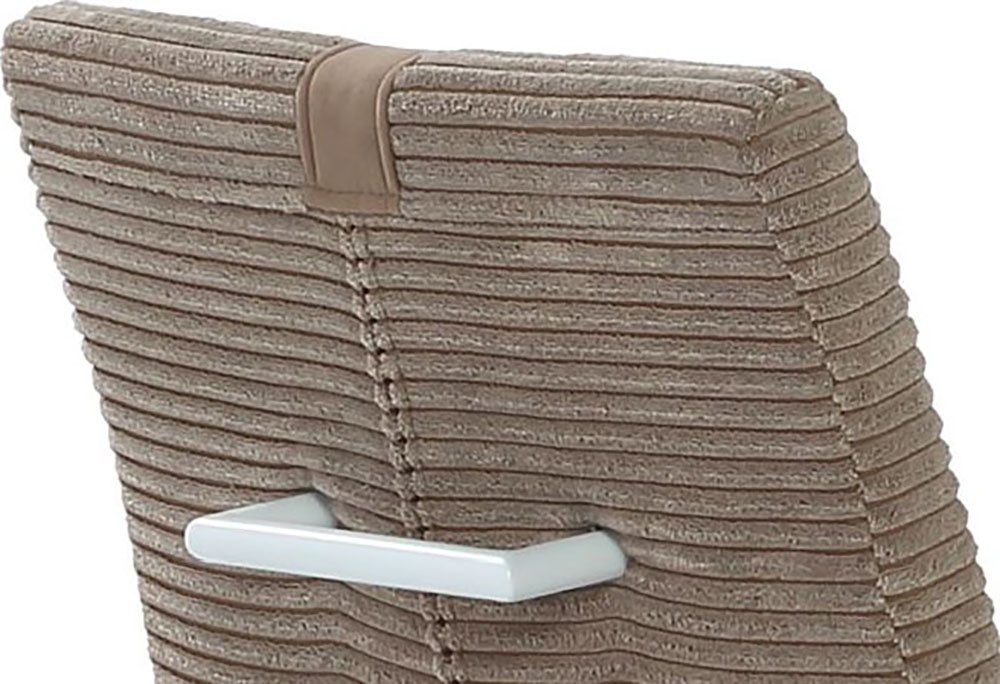 Jockenhöfer Gruppe Vrijdragende stoel Kenny met pocketvering, bekledingsstof cord (set, 2 stuks)