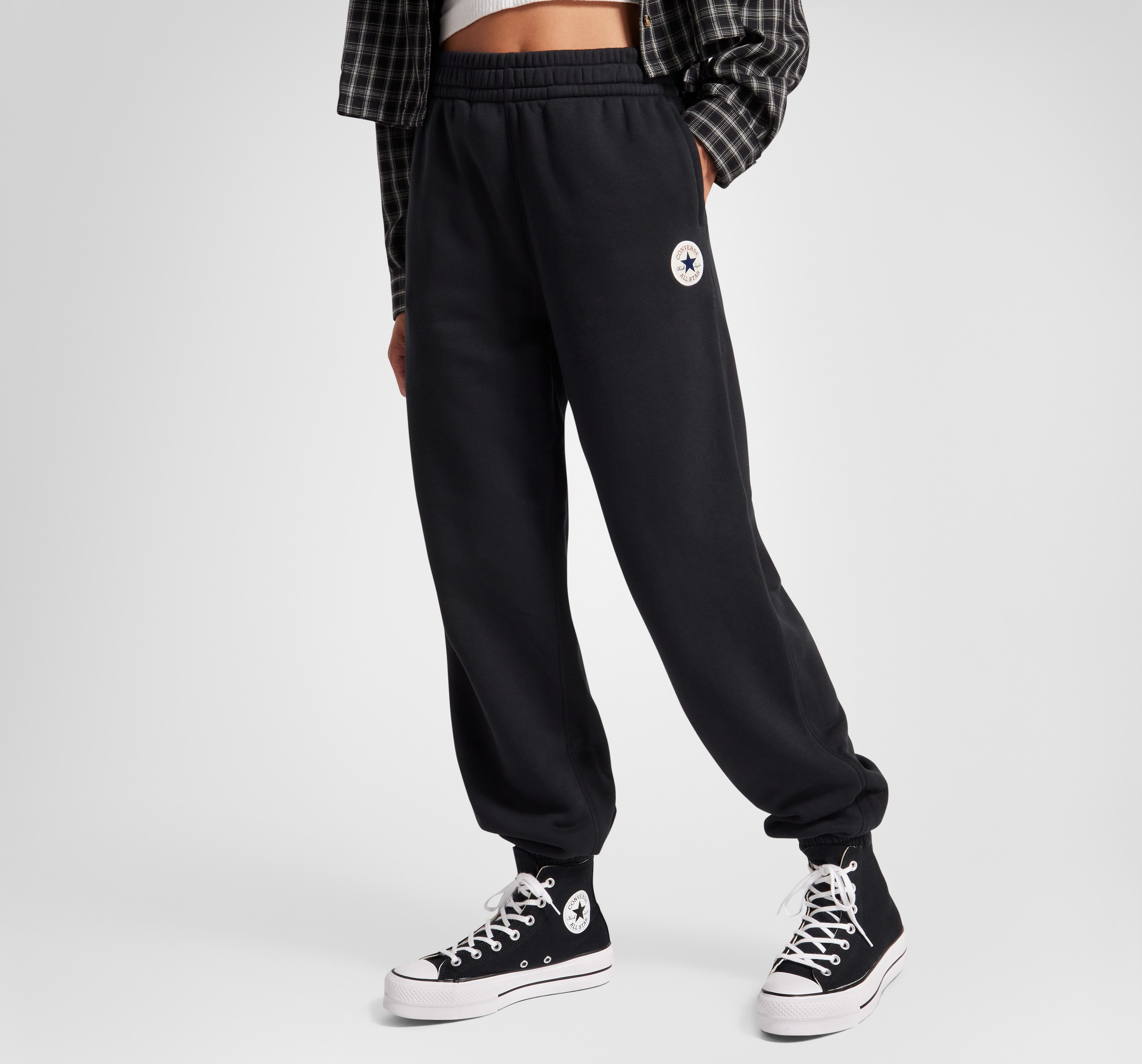 Converse Joggingbroek WOMEN'S CONVERSE RETRO CHUCK TAYLOR dames joggingbroeken maat XS zwart