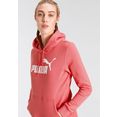 puma hoodie essentials logo hoodie fleece roze