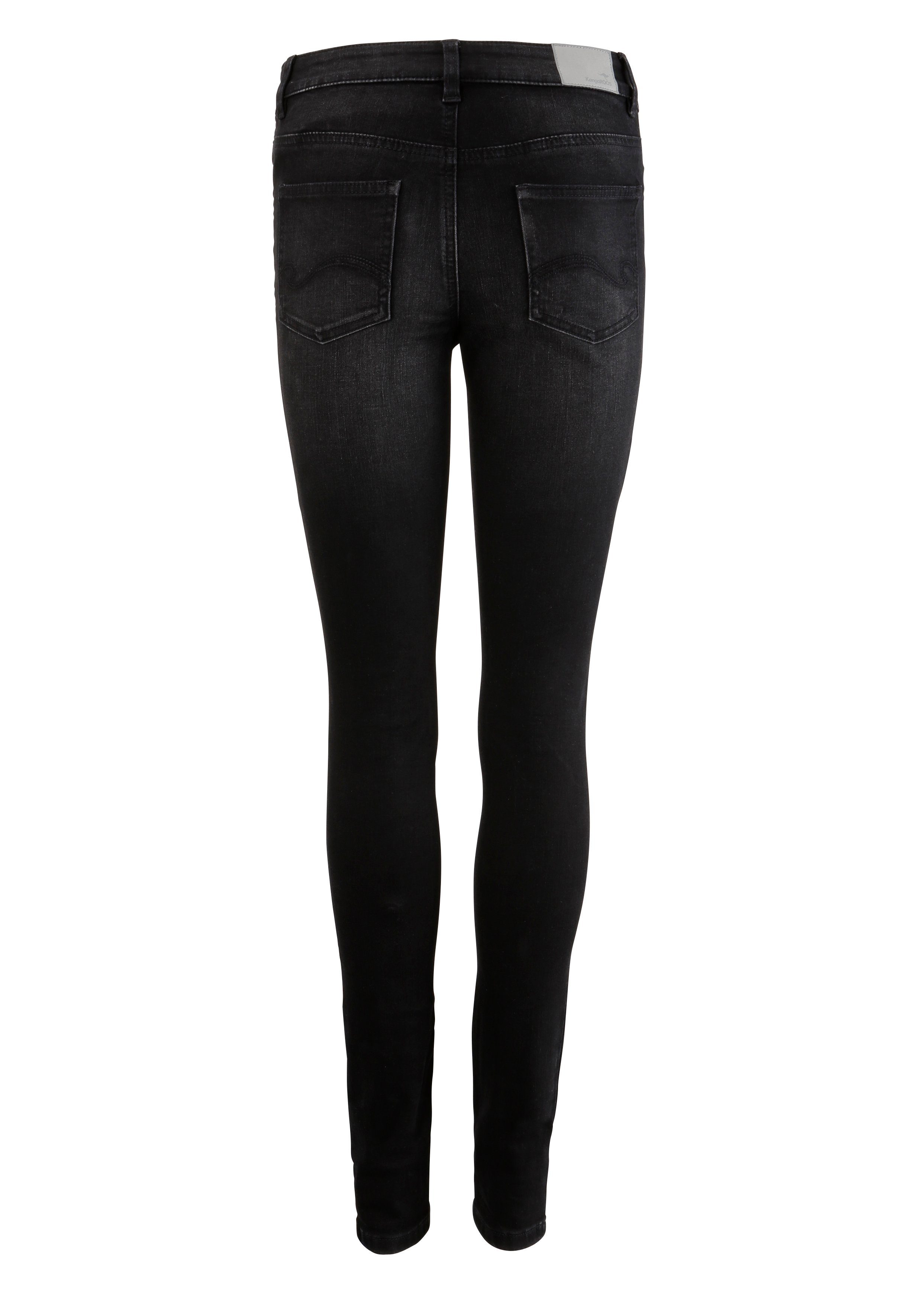 KangaROOS 5-pocket jeans SUPER SKINNY HIGH RISE enkel-lang, met used-look, hoge taille