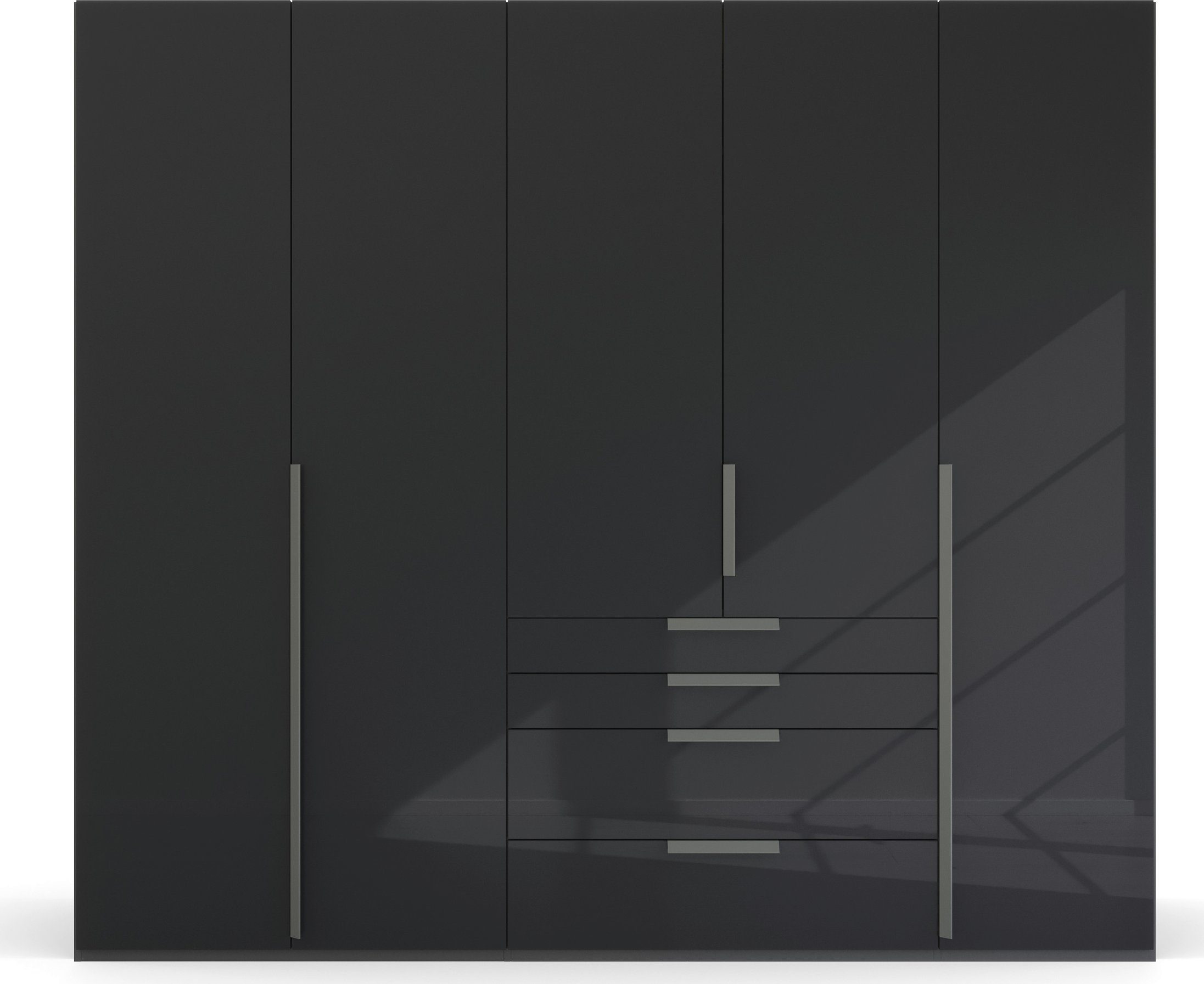 rauch Draaideurkast Purisma met glazen front, laden en vele accessoires, met soft-closetechniek
