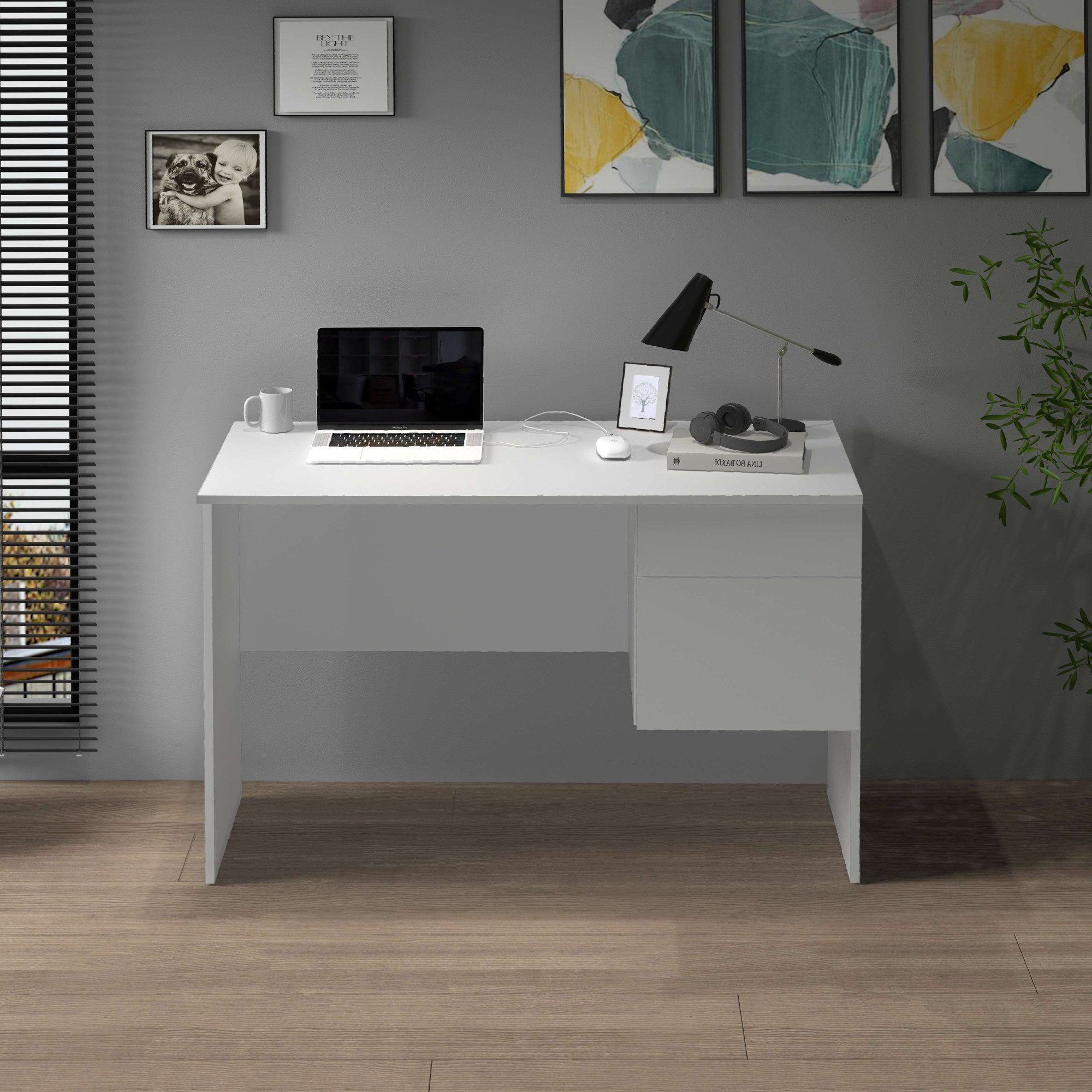 INOSIGN Bureau Essential, Bureau, kleine computertisch, bureautafel voor kantoor (1 stuk)