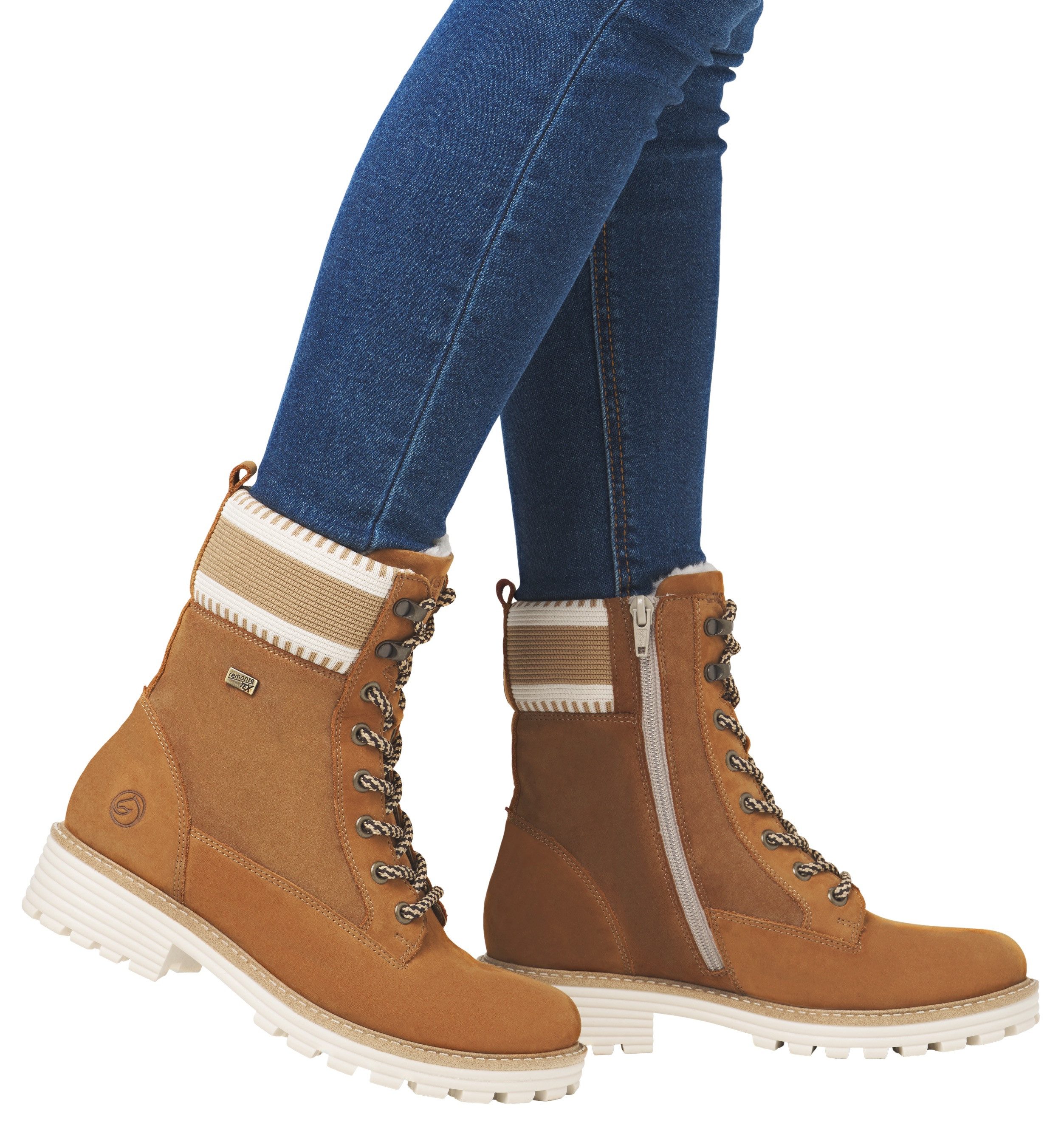Remonte Winterlaarzen Elisabeth Hurley-Collection , veterschoenen, veterschoenen met waterafstotende tex-membraan