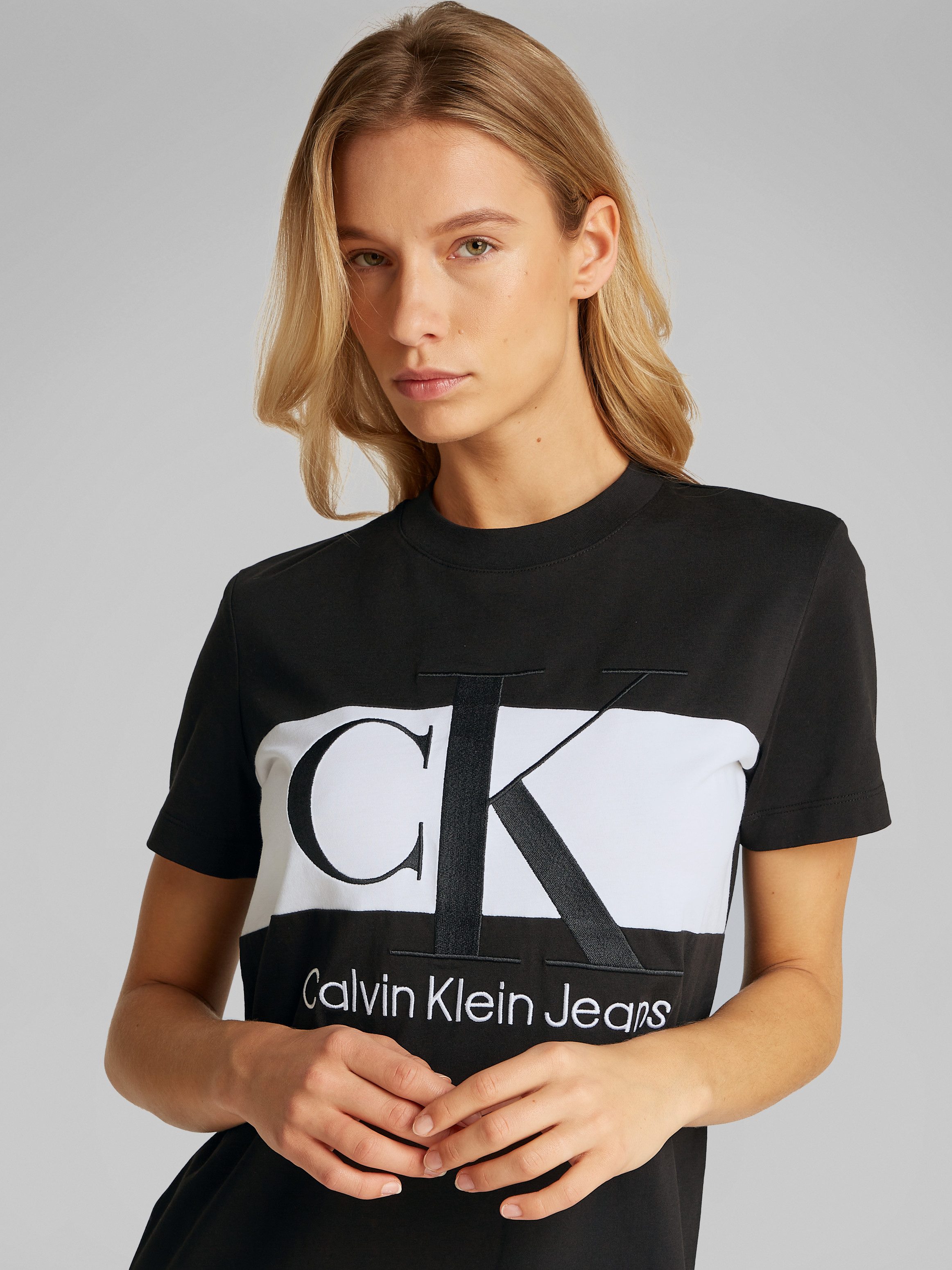 Calvin Klein Shirtjurk BLOCKING T-SHIRT DRESS