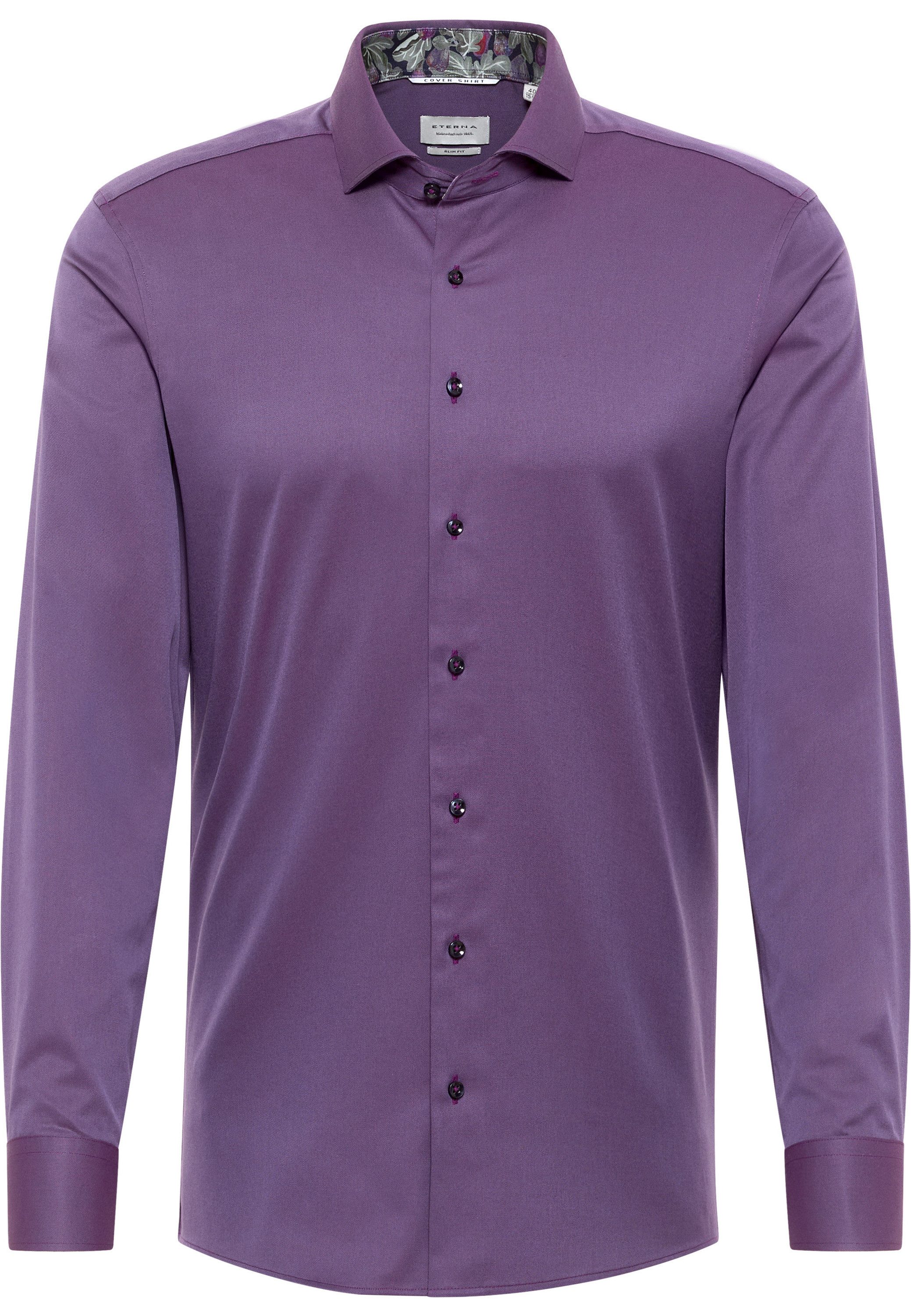 Eterna Overhemd met lange mouwen Slim fit NON IRON (strijkvrij)