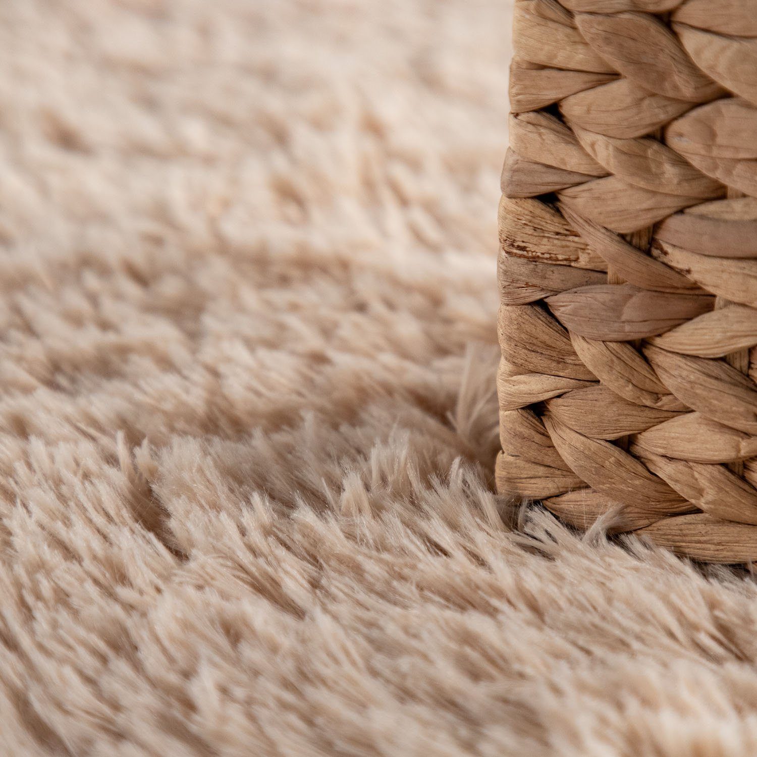 Paco Home Hoogpolig vloerkleed Silky 591 Unikleuren, bijzonder zacht en behaaglijk