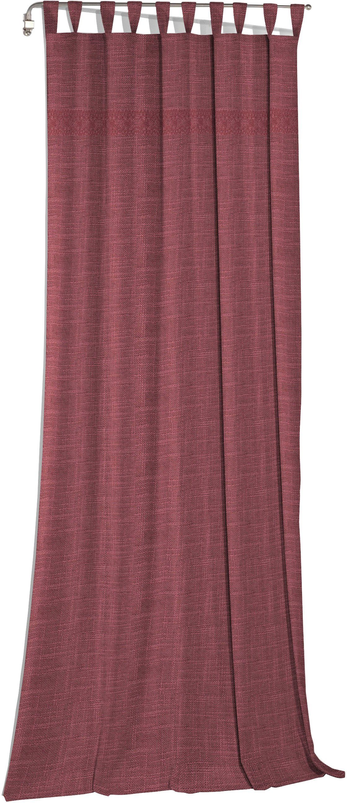 Wirth Gordijn WIESSEE (1 stuk) kant & klaar gordijnen maat 150 cm x 385 cm roze