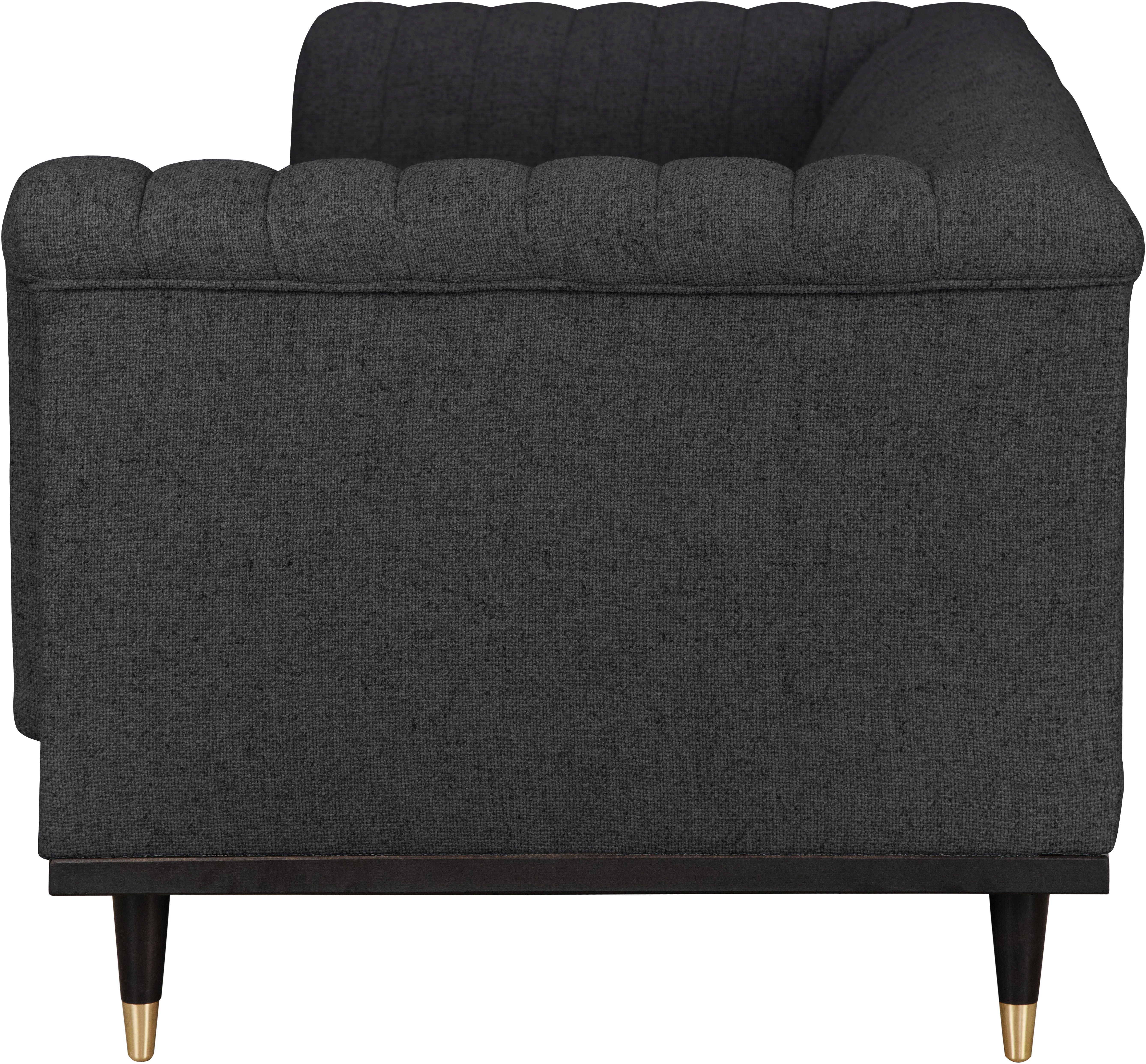 Guido Maria Kretschmer Home&Living 3-zitsbank Chamby met houten rand onder en stiksels bij de leuning