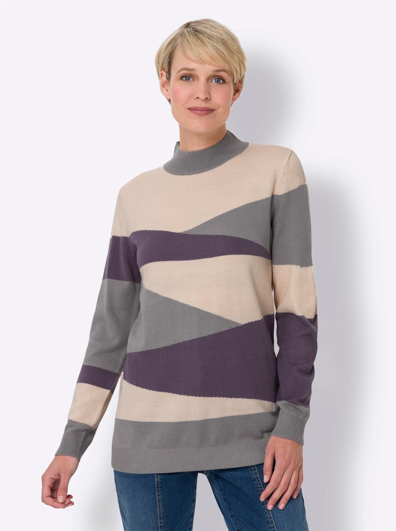 Classic Basics Trui met staande kraag Trui met opstaande kraag